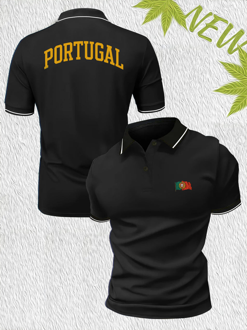 Camisa Portugal Premium Polo Men's Golf Shirt