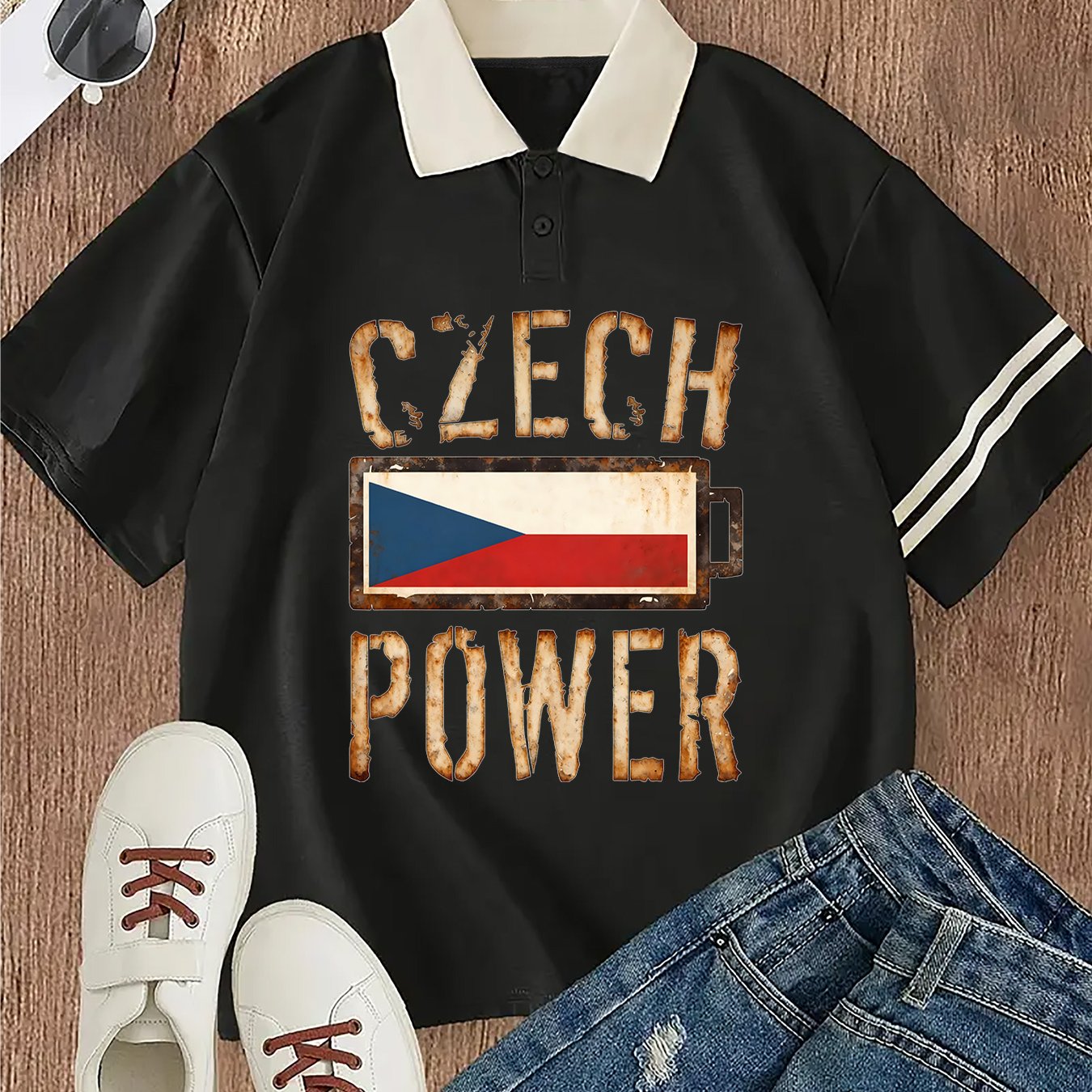 Czech Power Polo Tee – Vintage Edition
