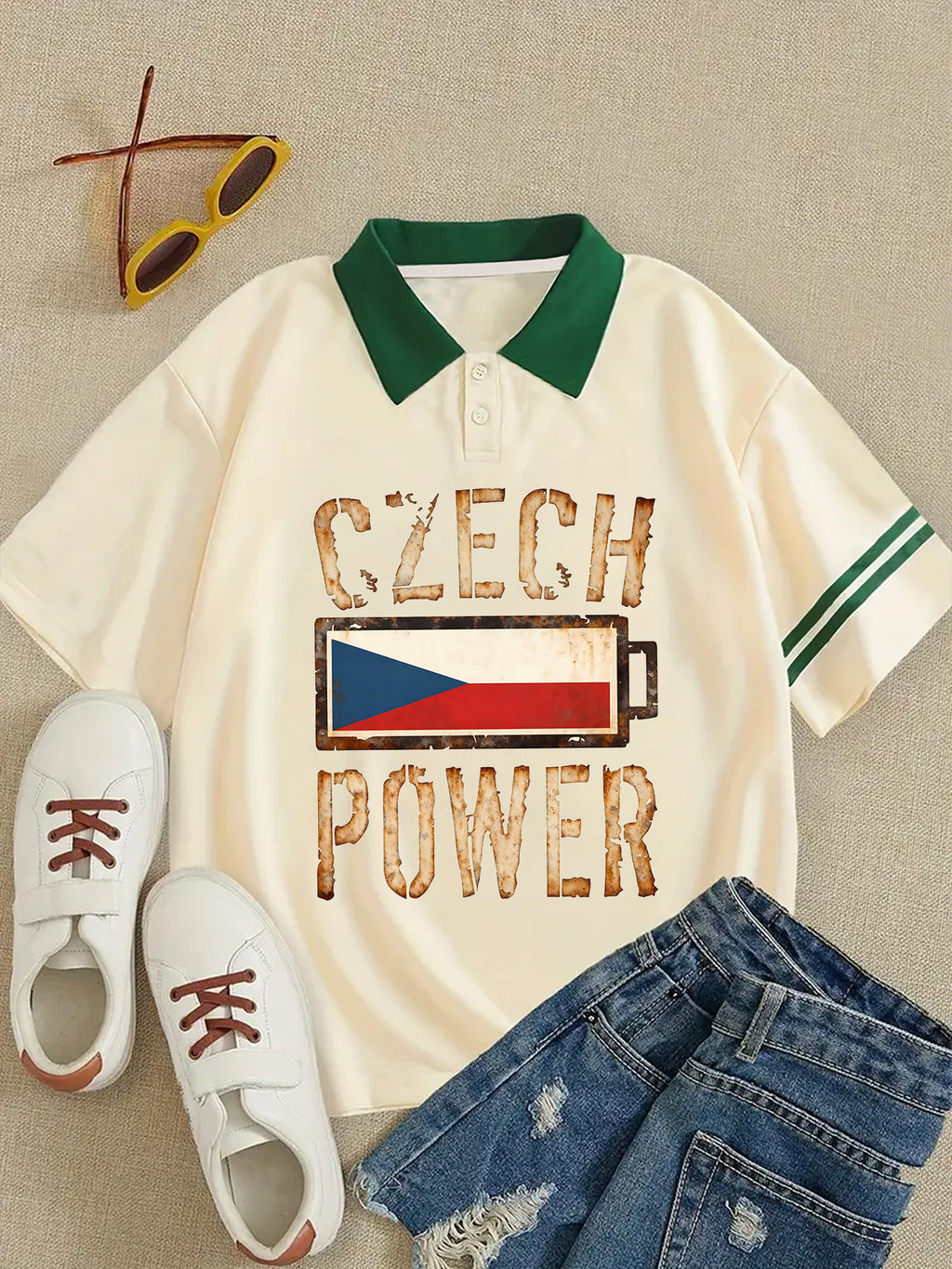 Czech Power Polo Tee – Vintage Edition