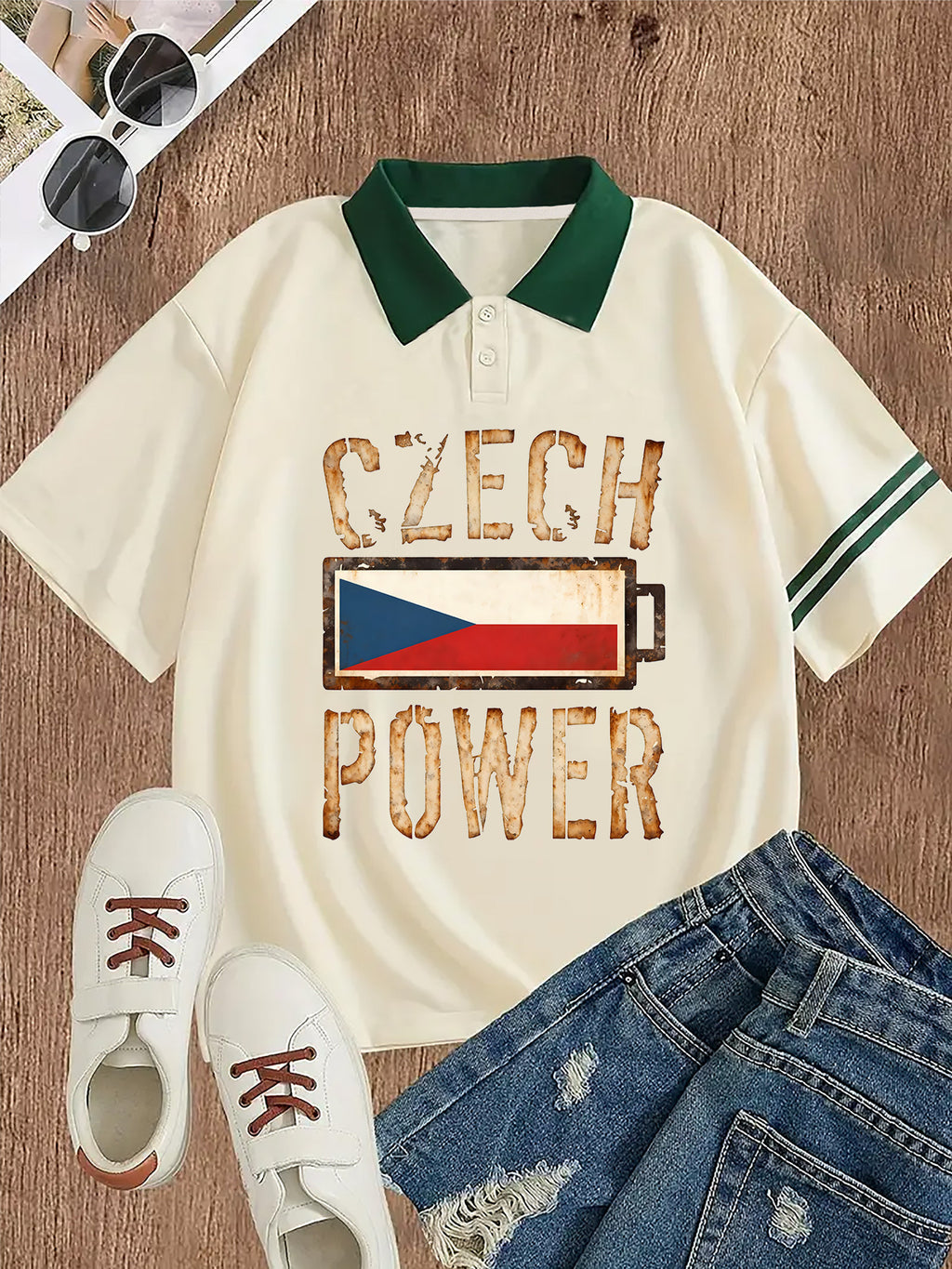Czech Power Polo Tee – Vintage Edition
