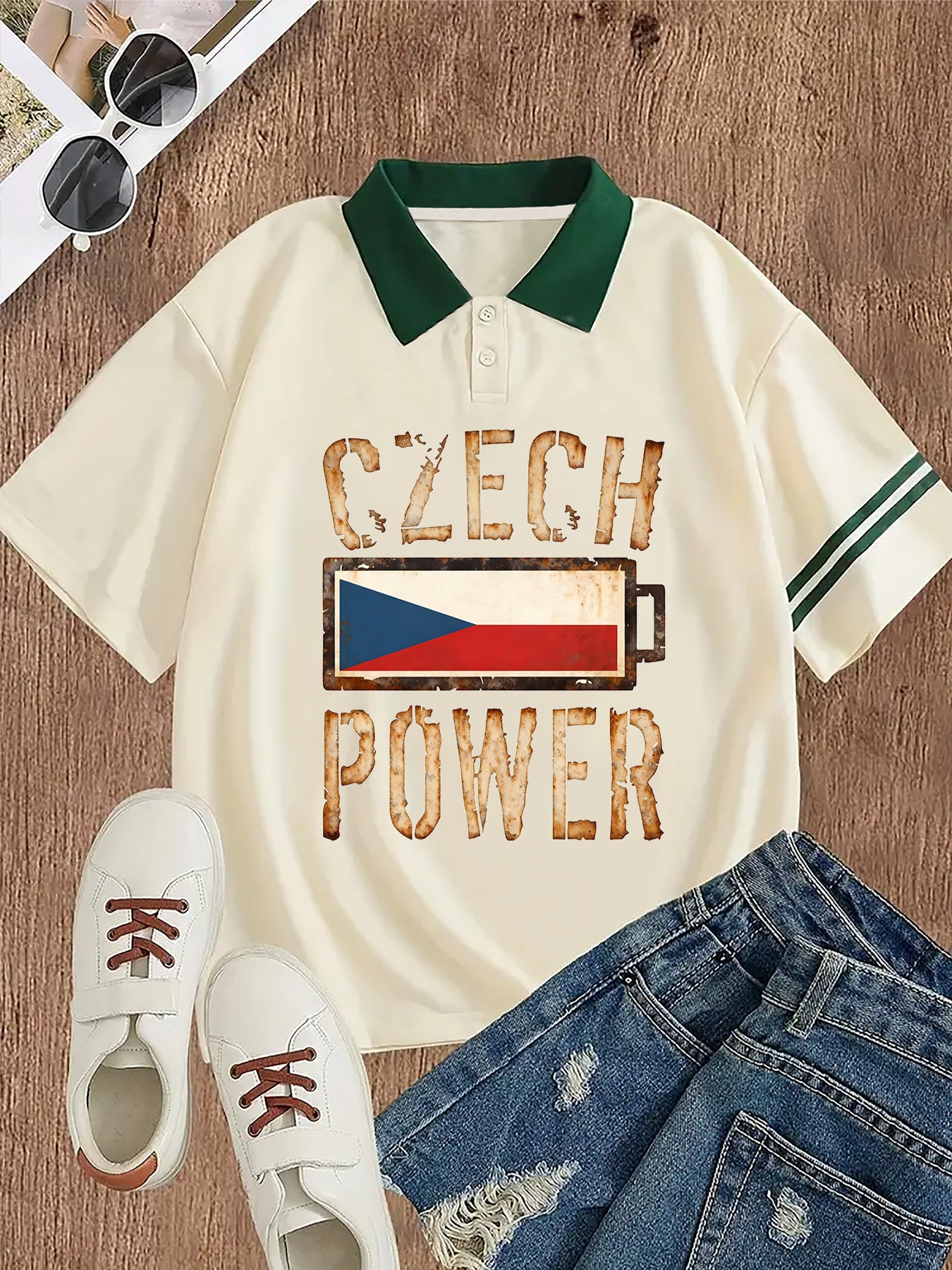 Czech Power Polo Tee – Vintage Edition