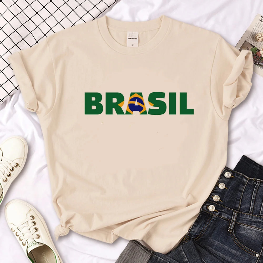 Brasilidade Collection - Brazil tshirt women harajuku clothing