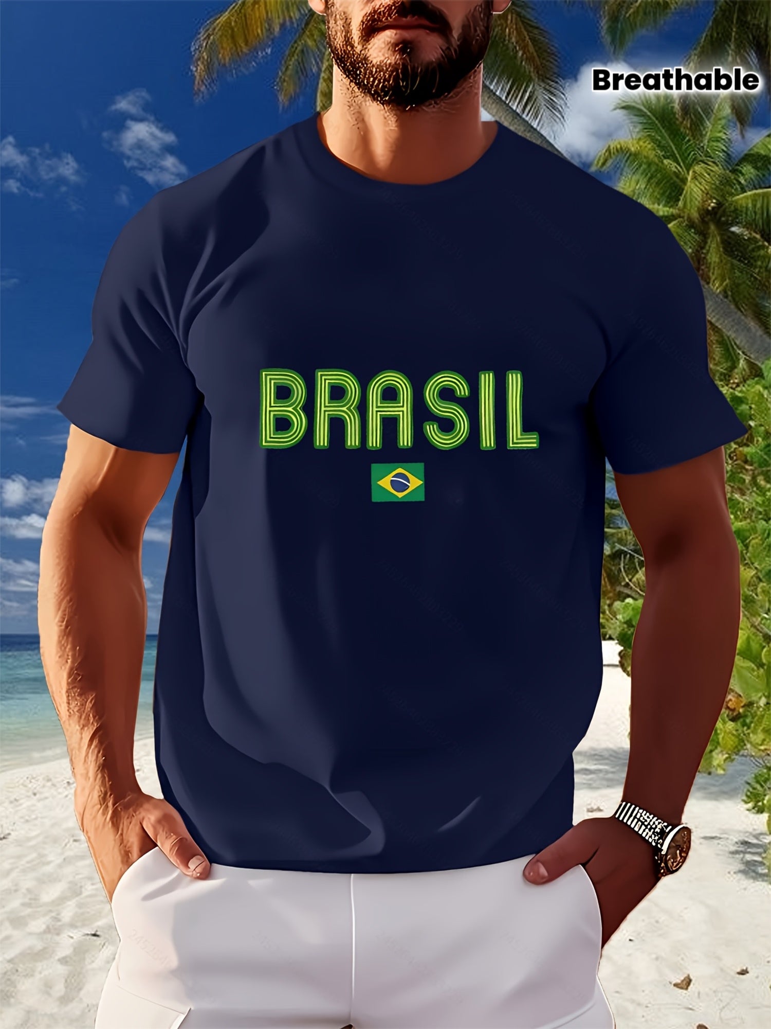 Camiseta Brasil Neon Print – Leve & Fresca