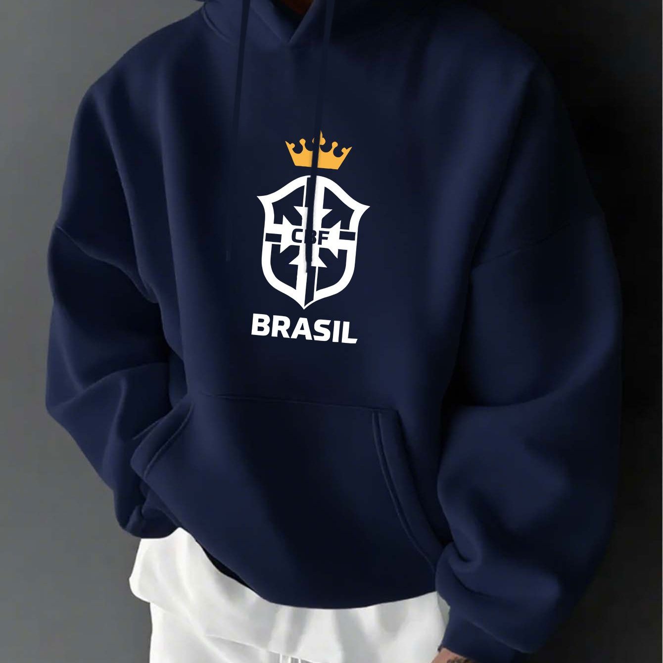 Moletom Brasil Elite - Emblema Seleção Brasileira – Hoodie Premium de Inverno