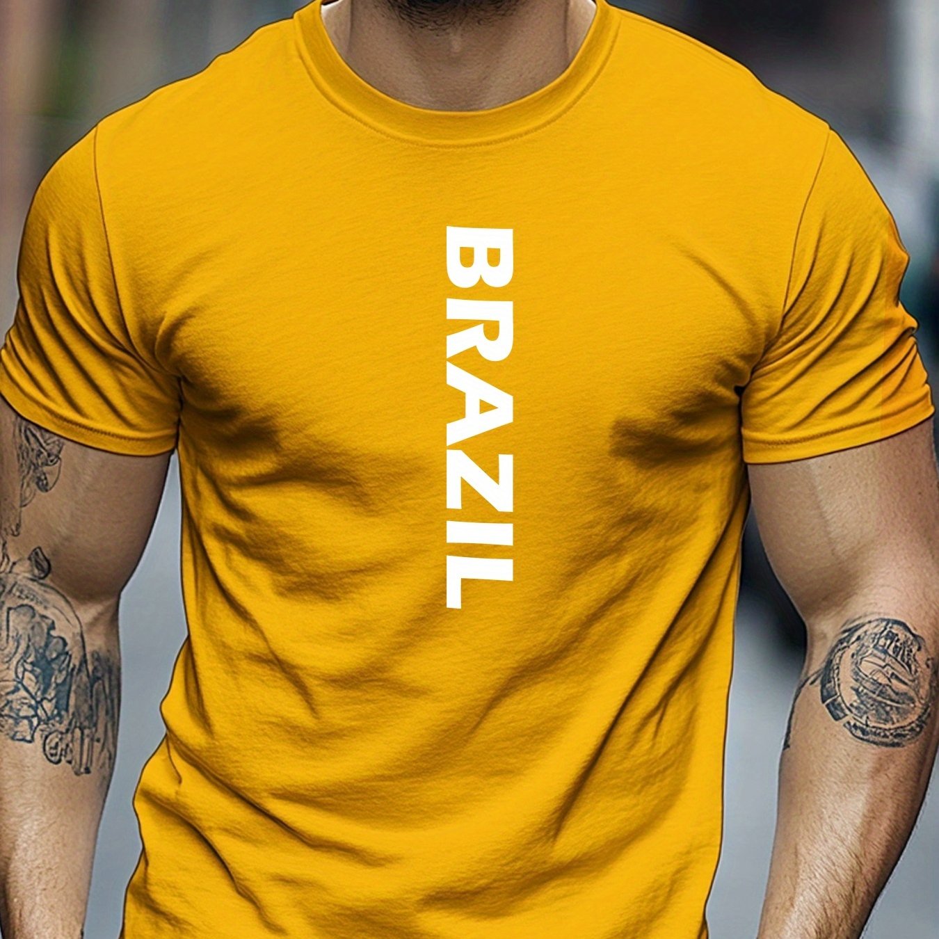 Camiseta Brasil Letters – Algodão Confort