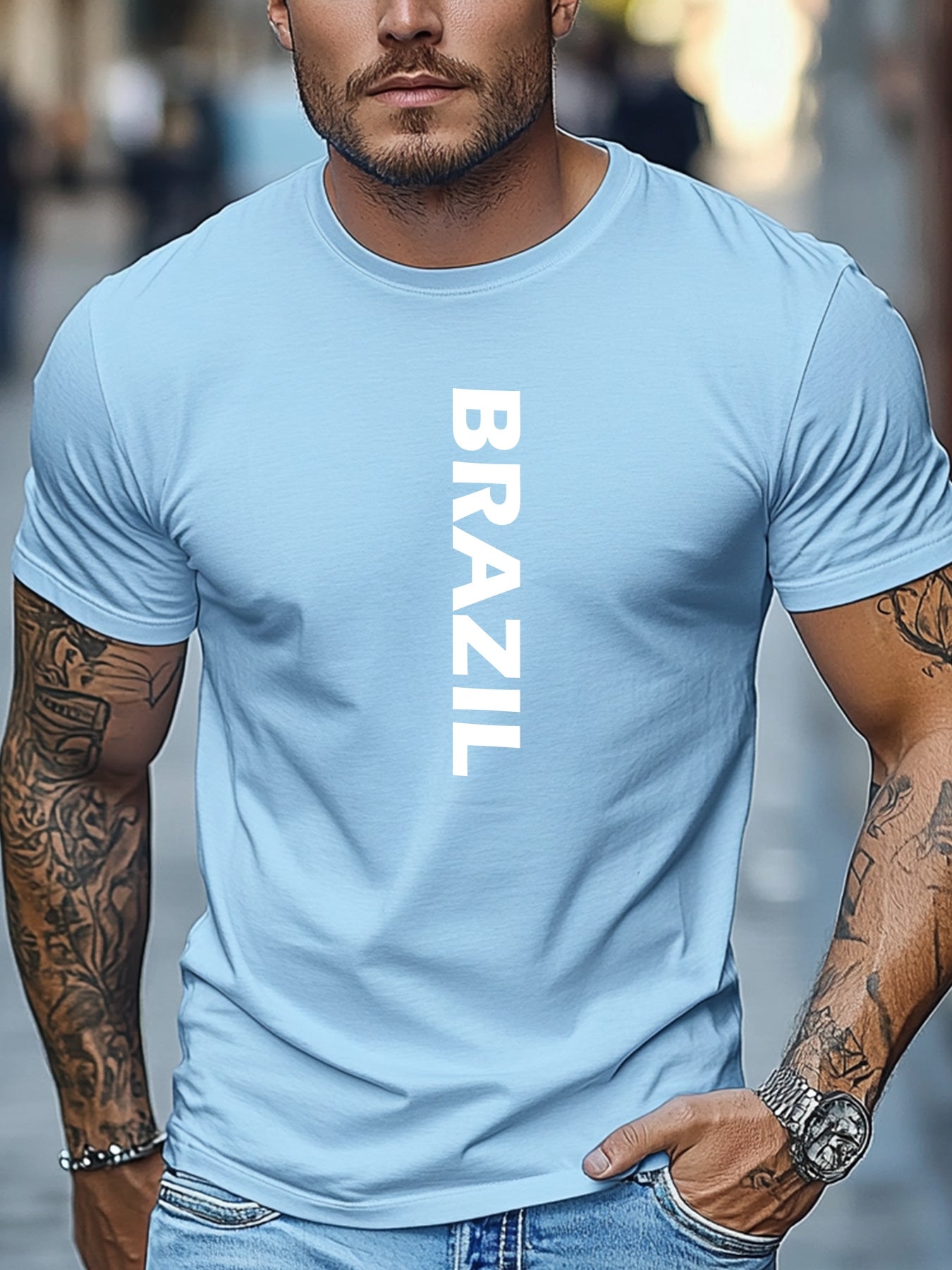 Camiseta Brasil Letters – Algodão Confort