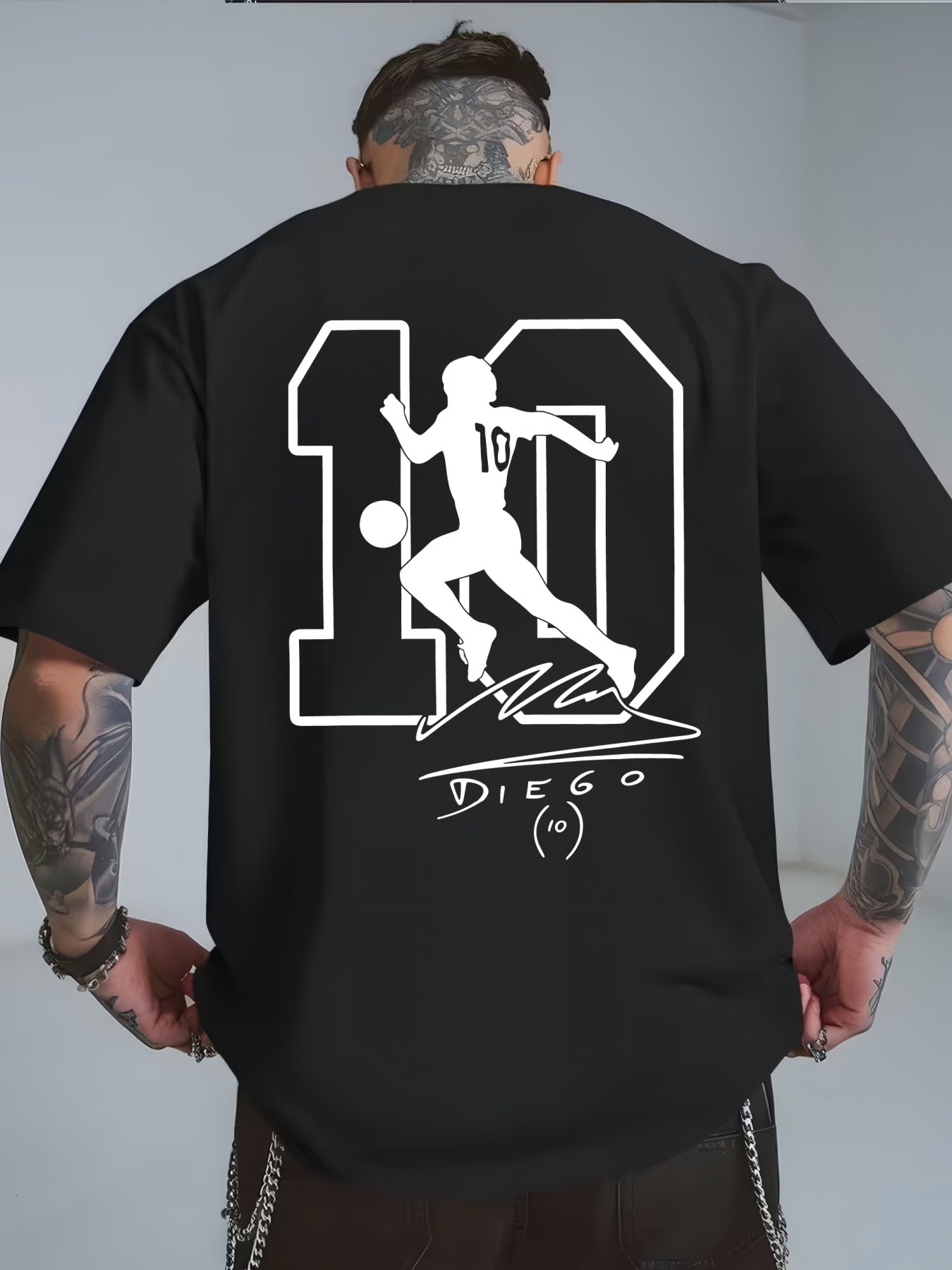 Maradona No. 10 Legacy T-Shirt | Casual Crew Neck
