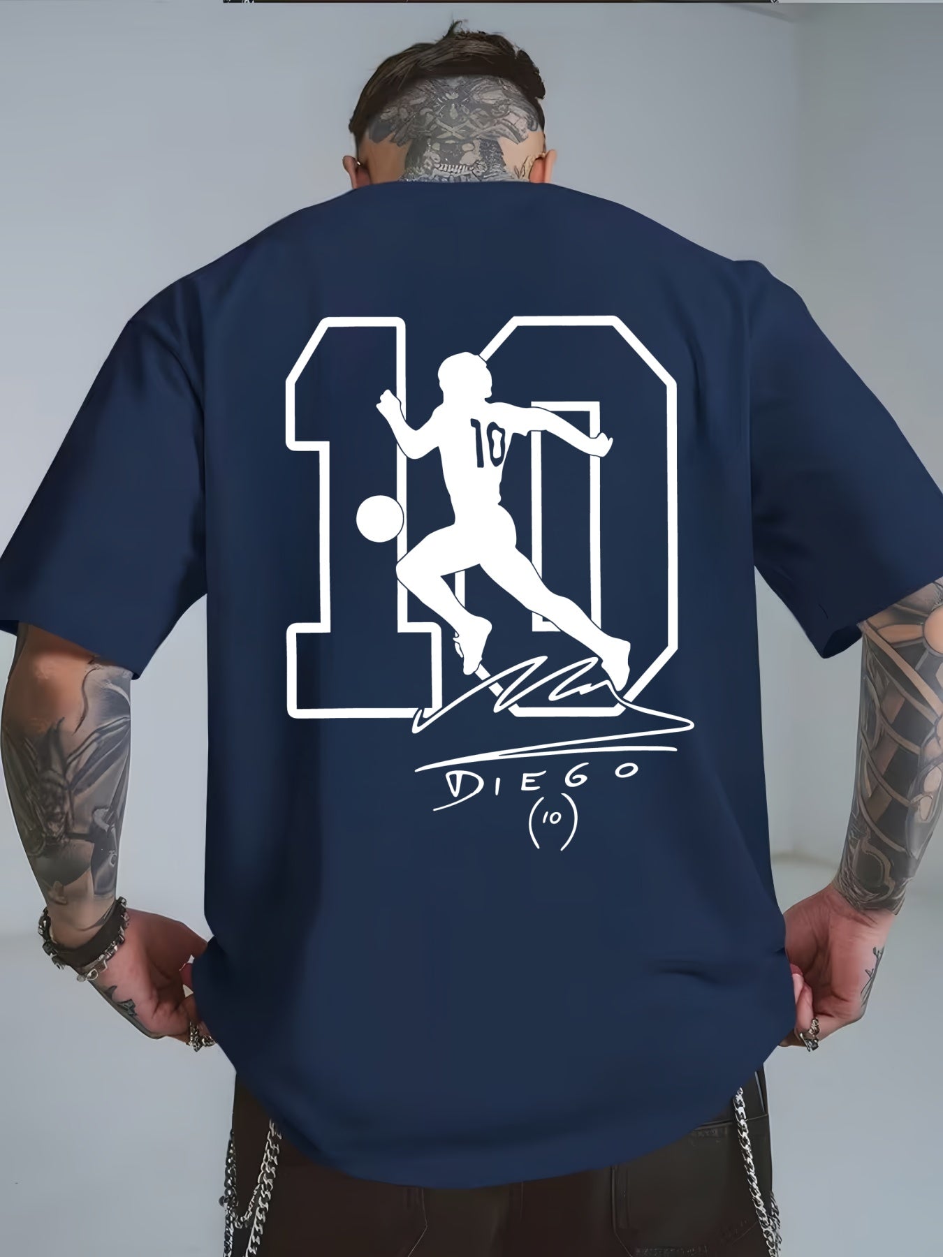 Maradona No. 10 Legacy T-Shirt | Casual Crew Neck