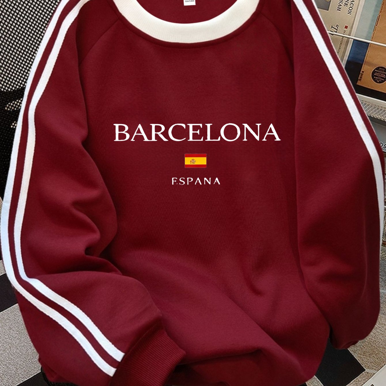 Moletom Barcelona Vintage Crew