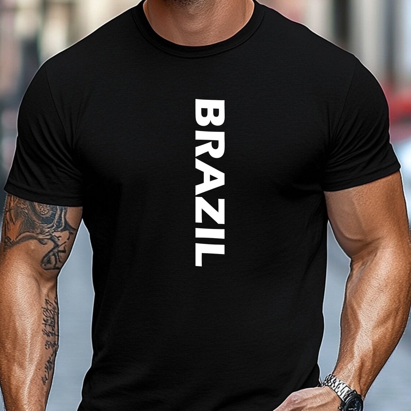 Camiseta Brasil Letters – Algodão Confort