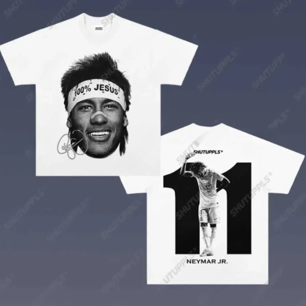 T-Shirt Street Football – Lifestyle Neymar CR7 R9 Messi