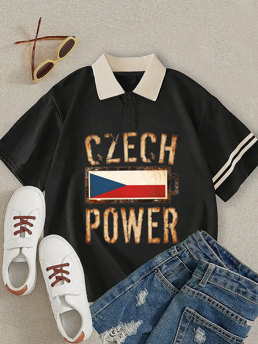 Czech Power Polo Tee – Vintage Edition
