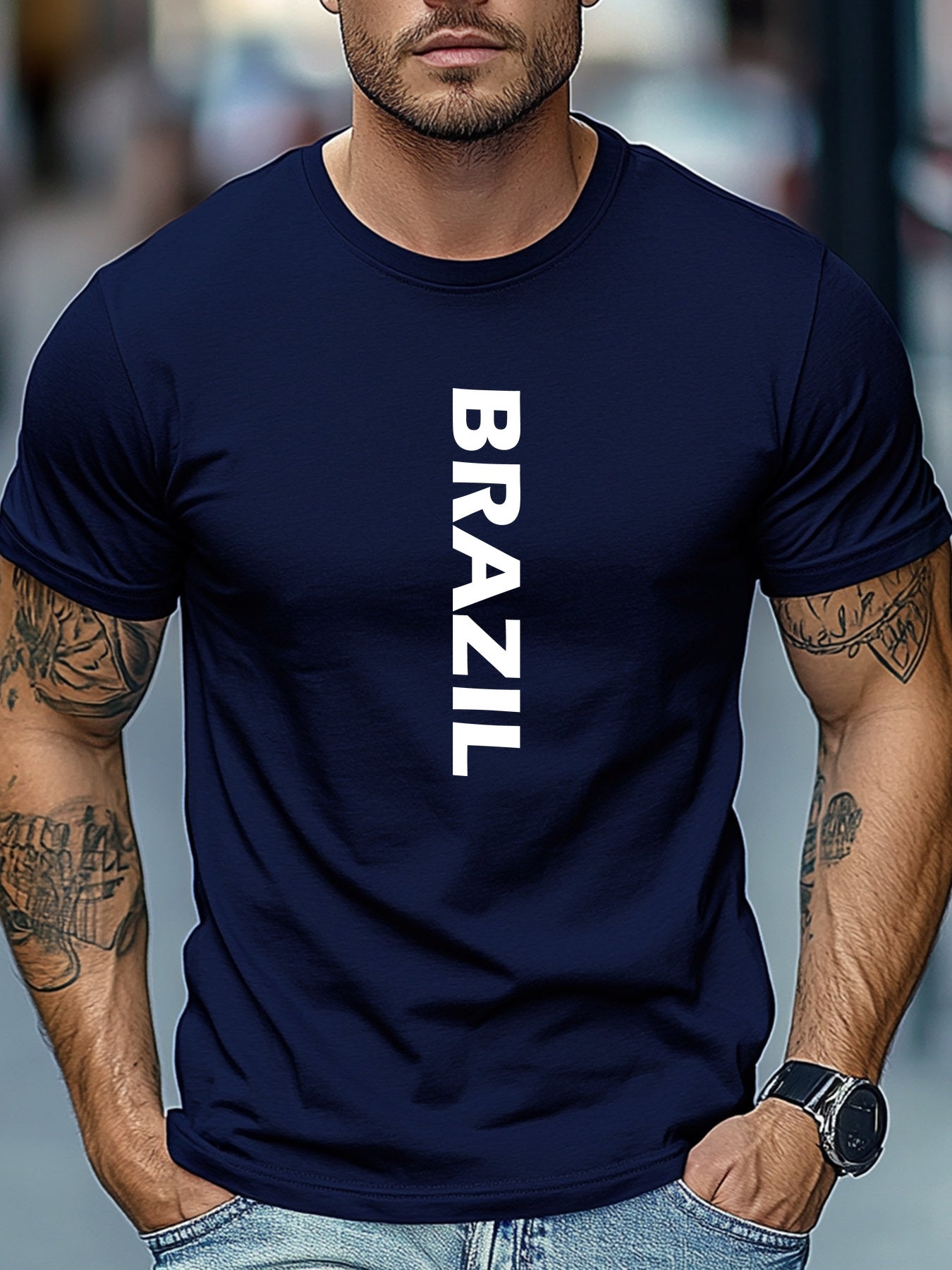 Camiseta Brasil Letters – Algodão Confort