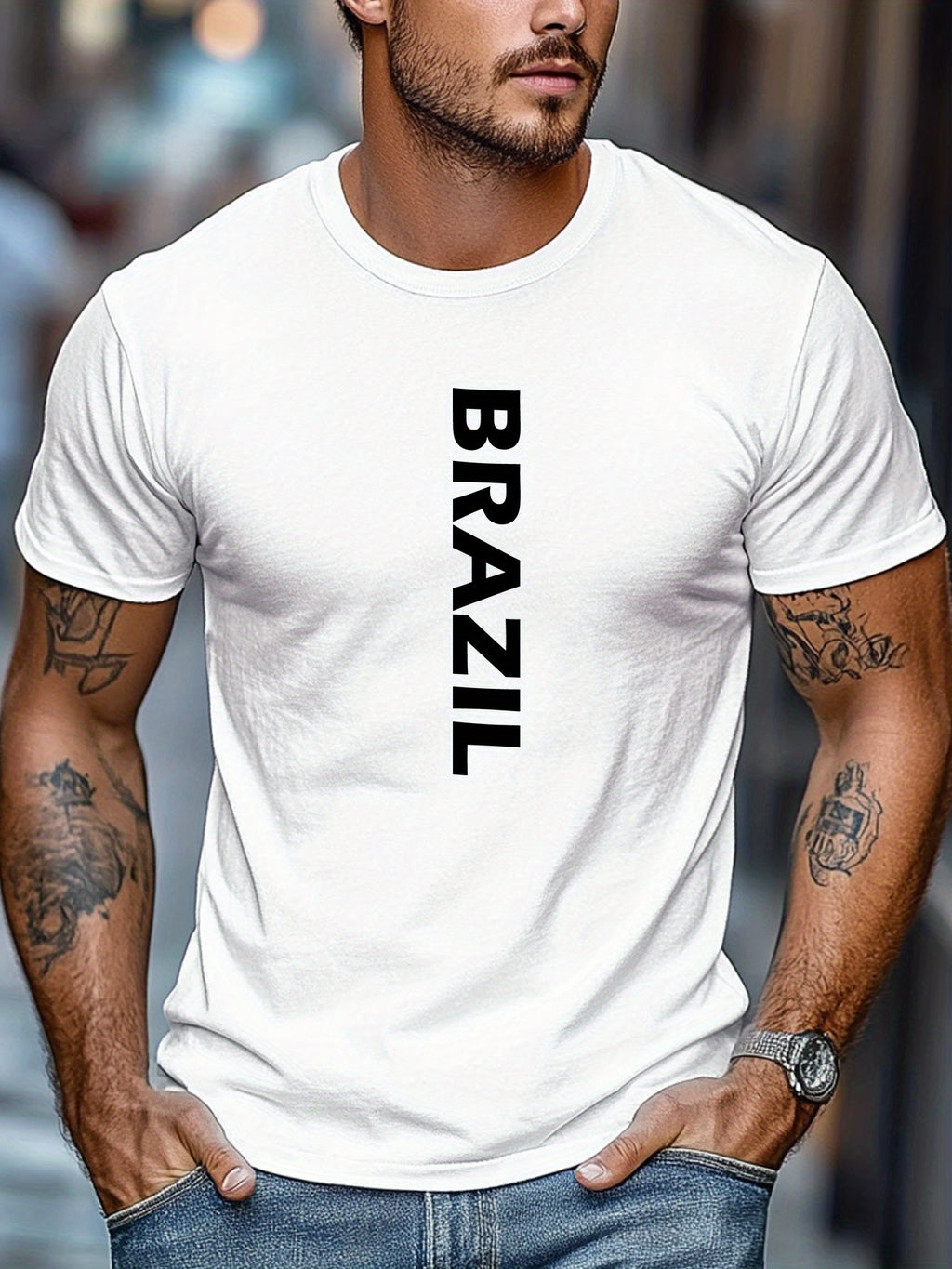 Camiseta Brasil Letters – Algodão Confort