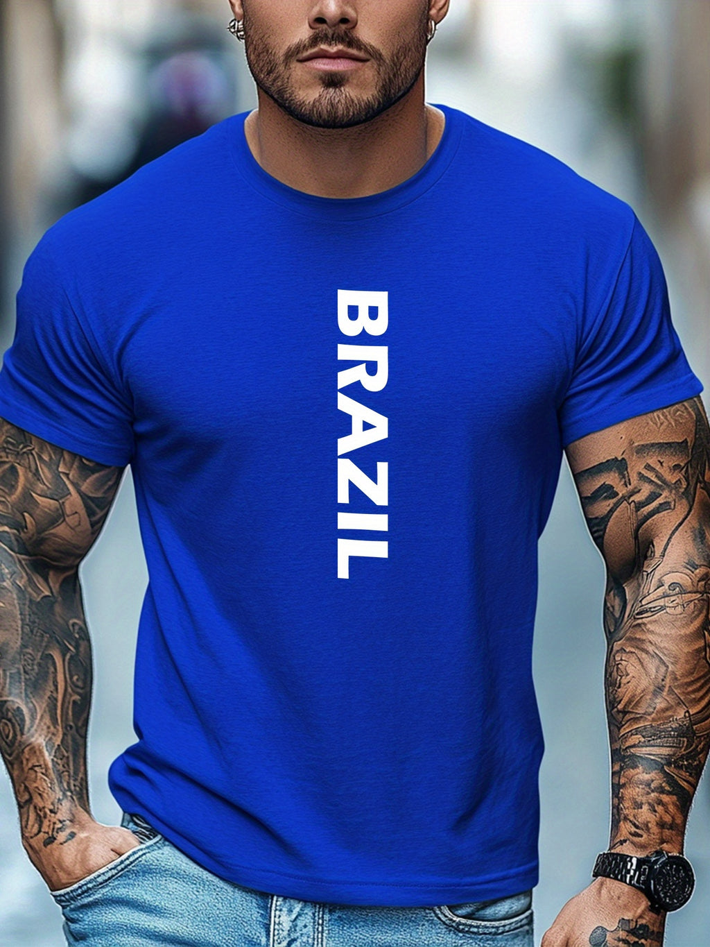 Camiseta Brasil Letters – Algodão Confort