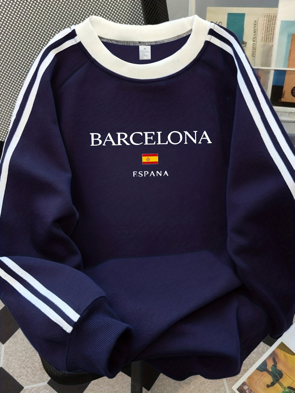 Moletom Barcelona Vintage Crew