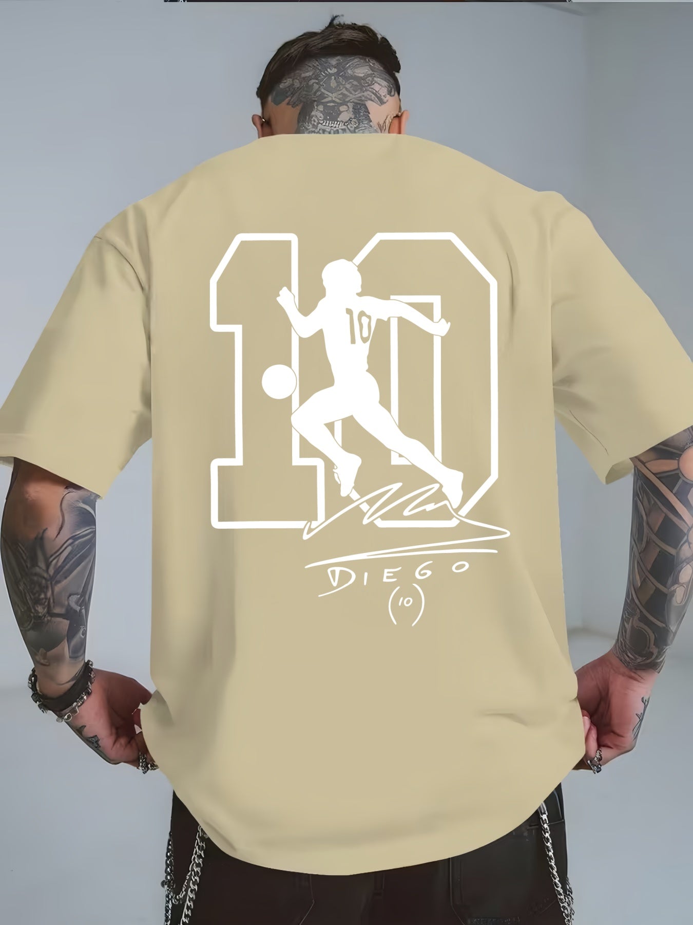 Maradona No. 10 Legacy T-Shirt | Casual Crew Neck