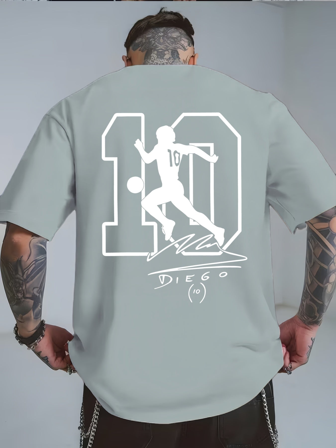 Maradona No. 10 Legacy T-Shirt | Casual Crew Neck
