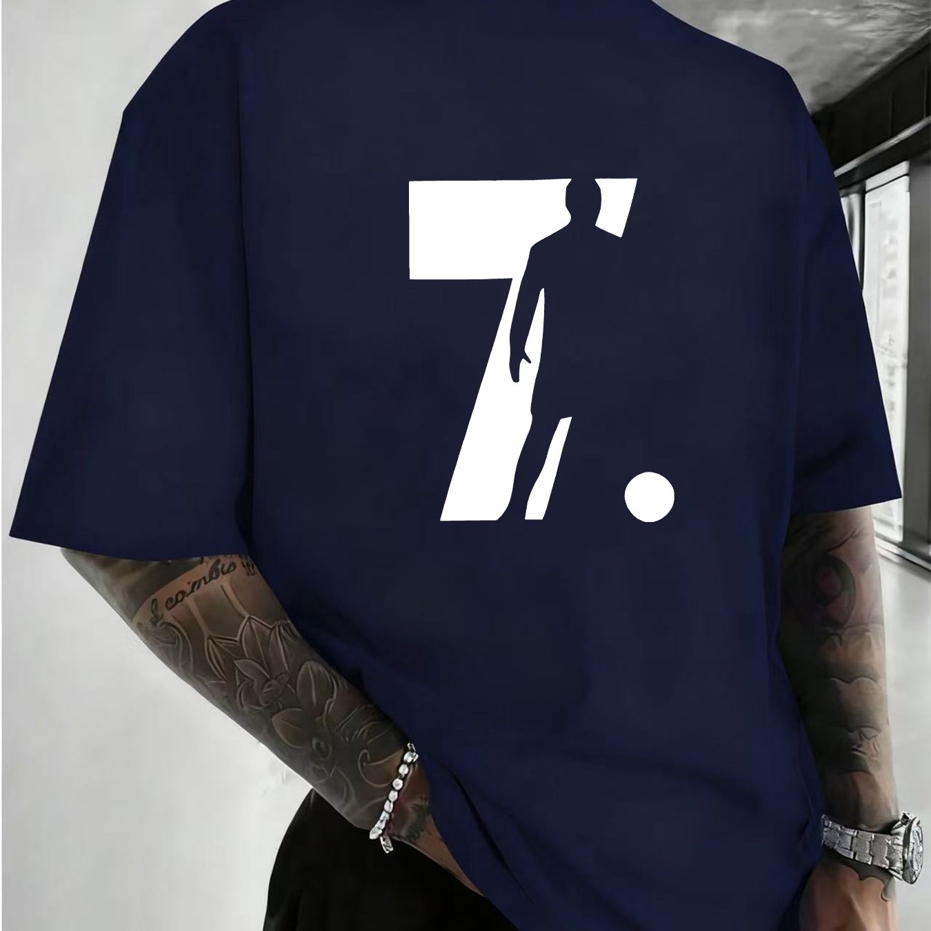 T-shirt Streetwear CR7 - Edição Football Shadow