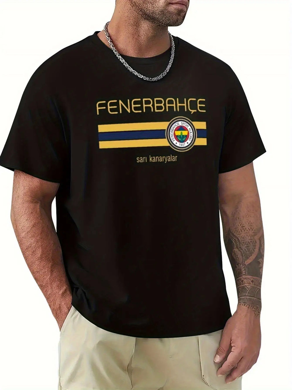 Camiseta Bohemian Fenerbahçe Graphic Shirt – Black Edition