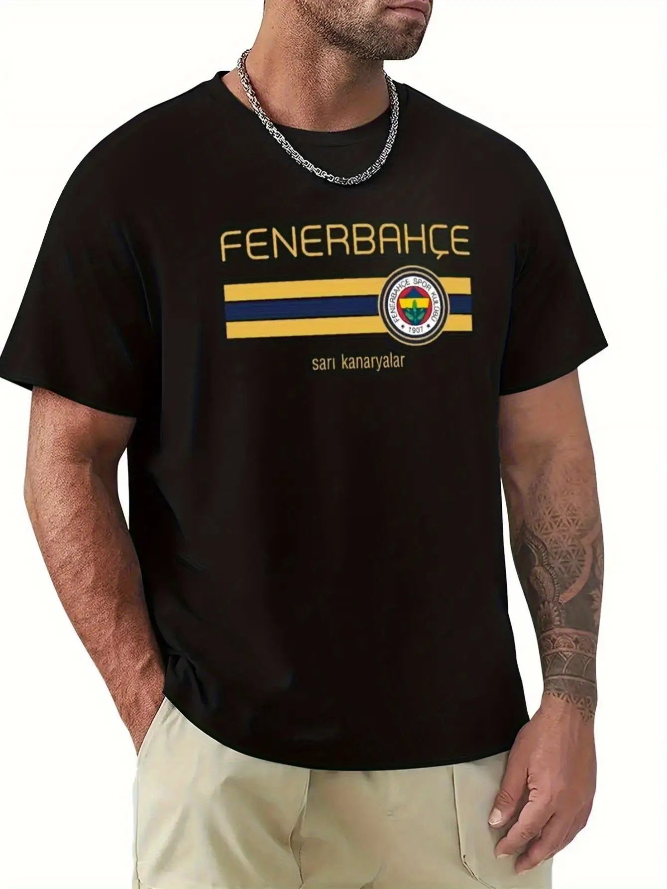Camiseta Bohemian Fenerbahçe Graphic Shirt – Black Edition