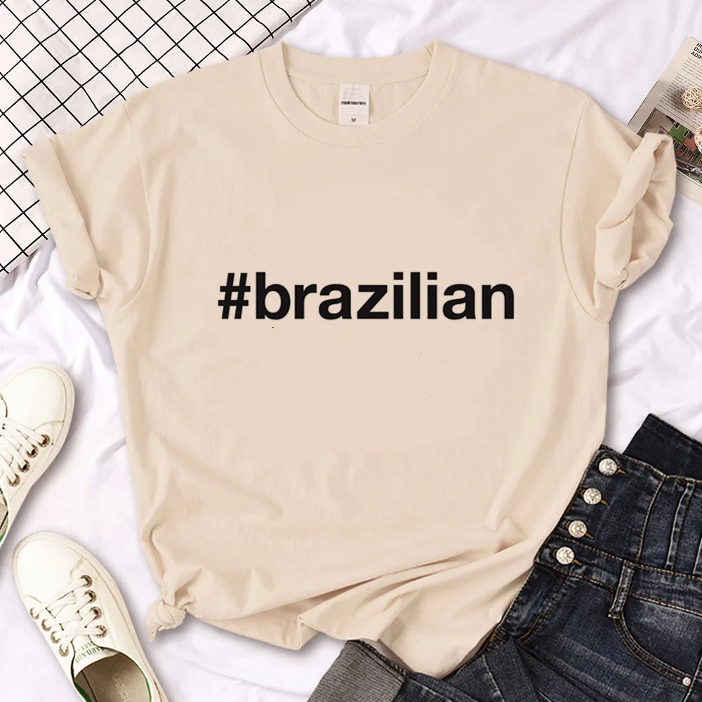 Brasilidade Collection - Brazil tshirt women harajuku clothing
