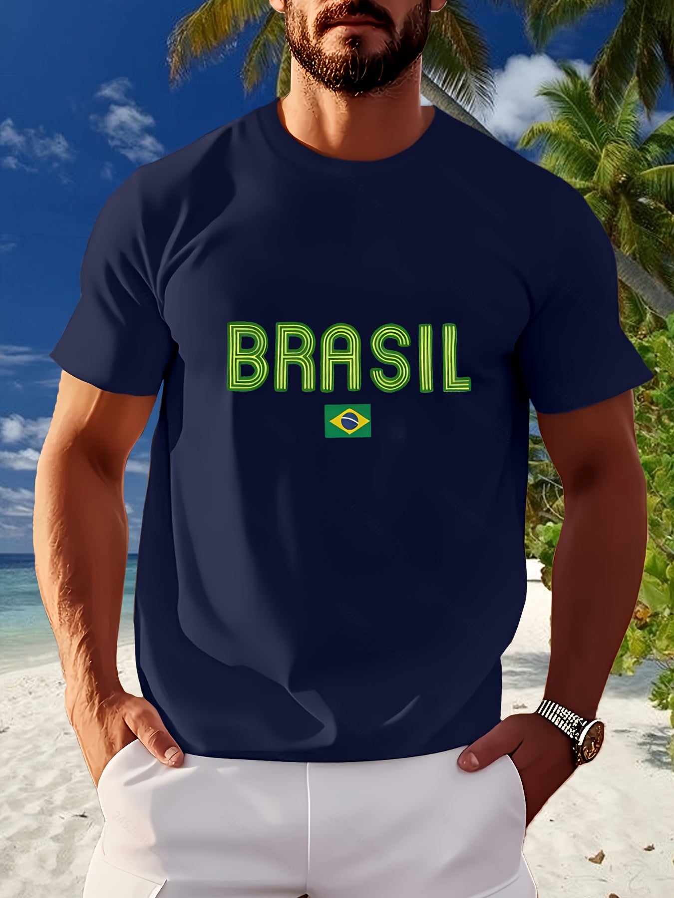 Camiseta Brasil Neon Print – Leve & Fresca