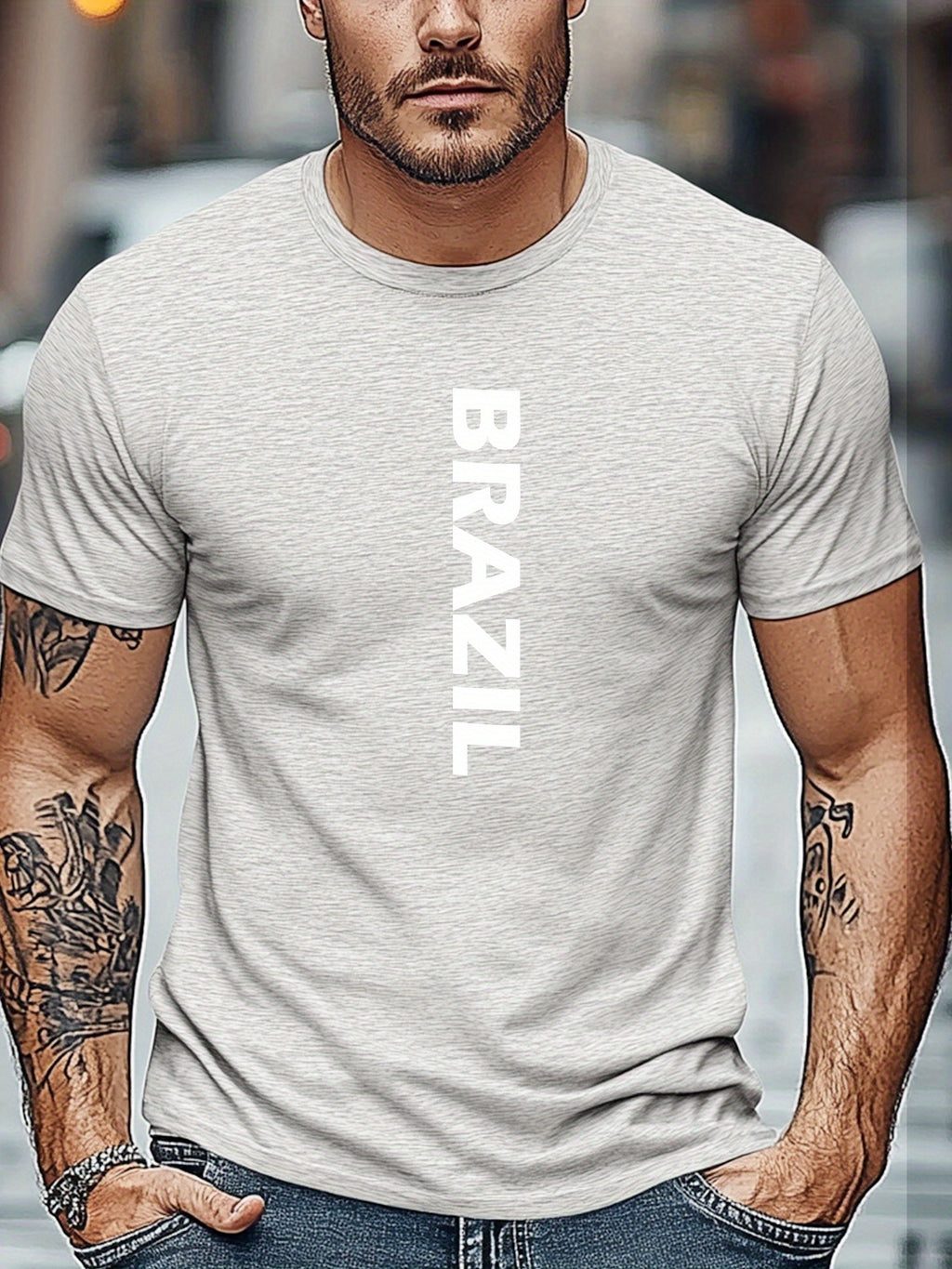 Camiseta Brasil Letters – Algodão Confort