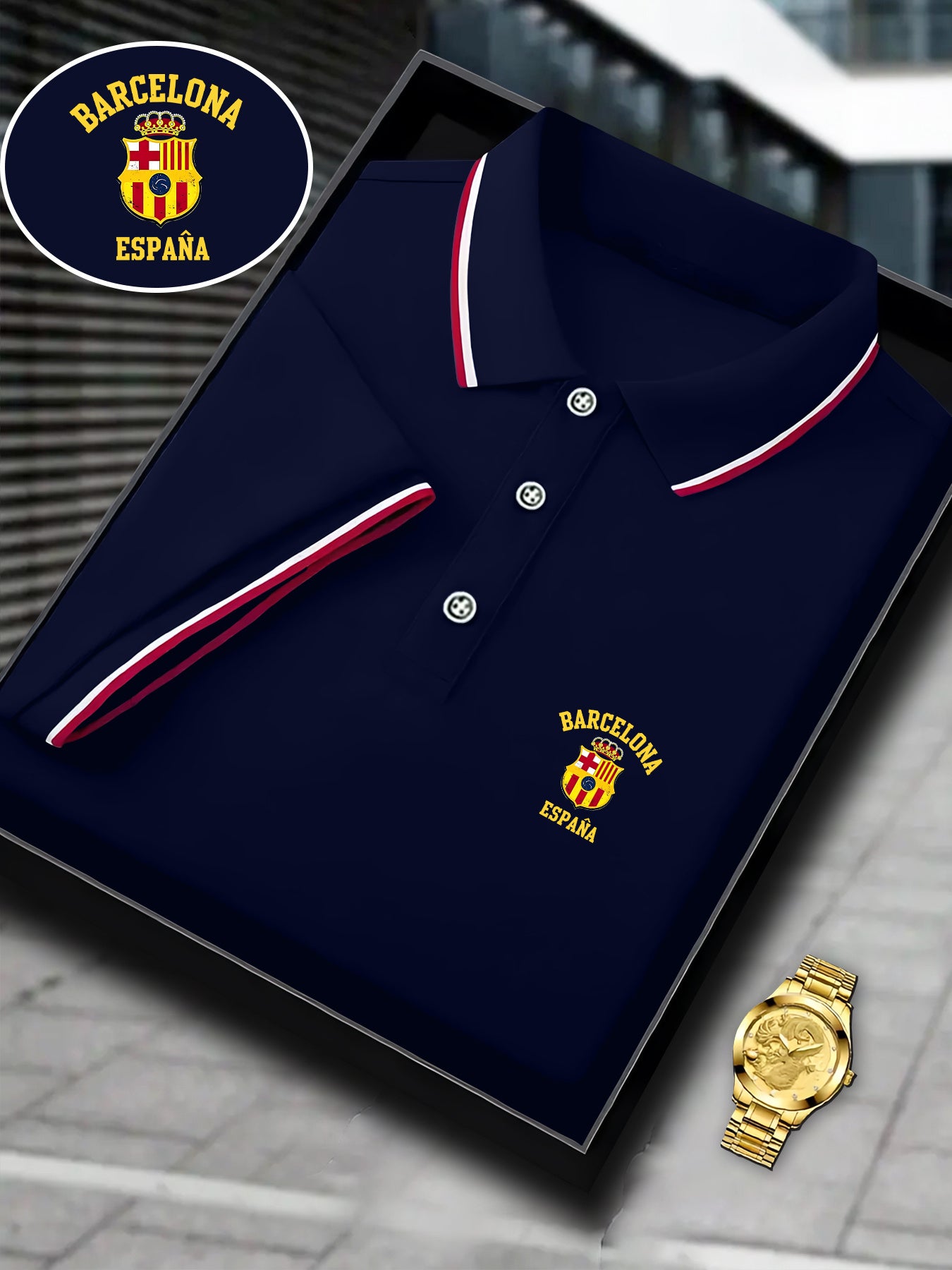 Men's Polo Barcelona Spain Classic