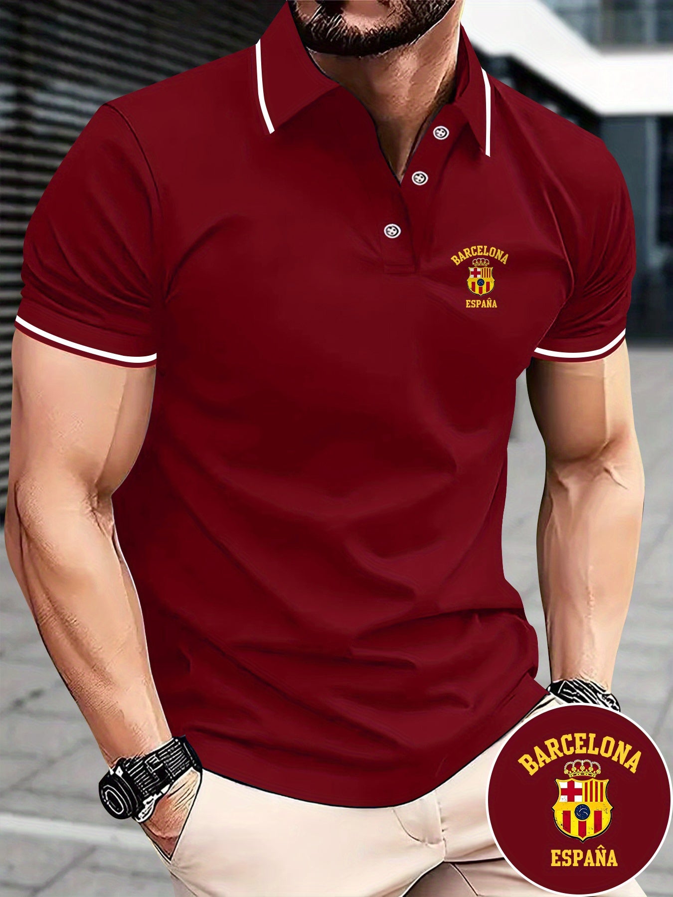 Men's Polo Barcelona Spain Classic