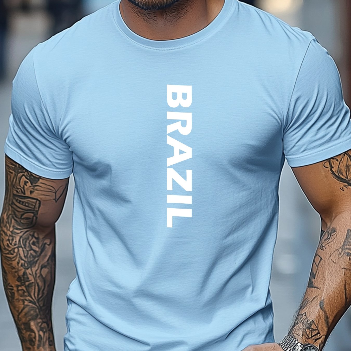 Camiseta Brasil Letters – Algodão Confort