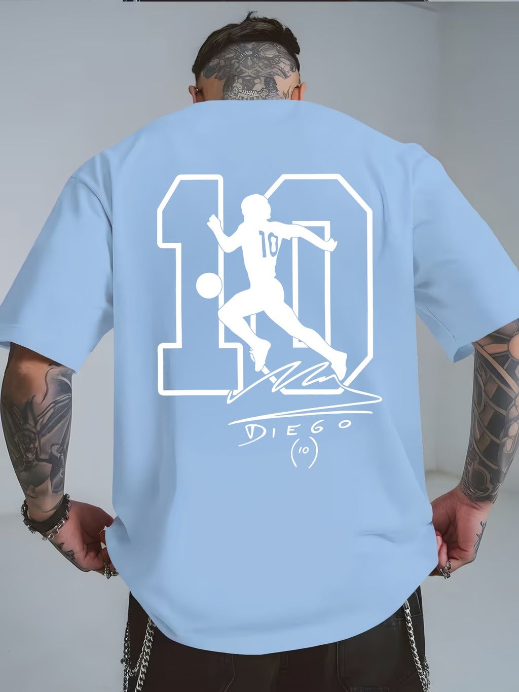 Maradona No. 10 Legacy T-Shirt | Casual Crew Neck