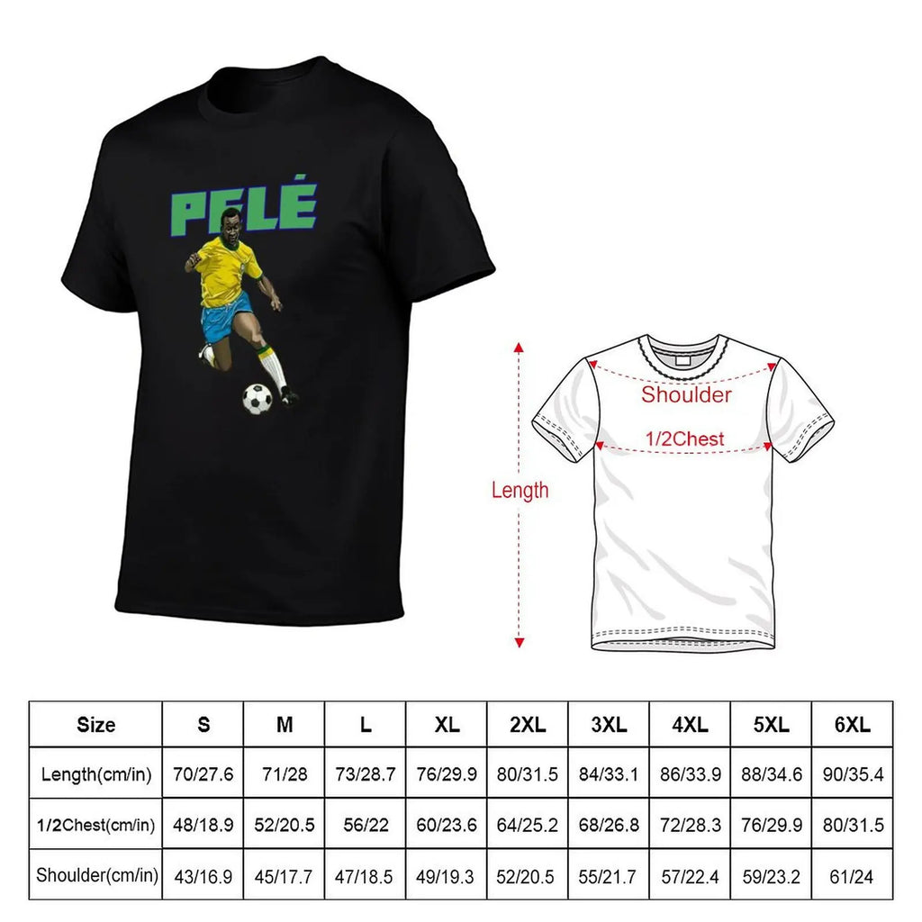 Camiseta Pelé Masculina – Algodão Premium 100% – Estampa Exclusiva