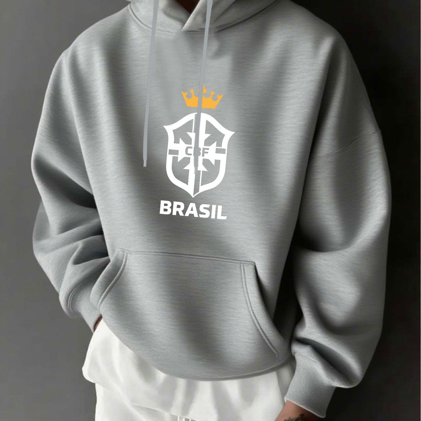 Moletom Brasil Elite - Emblema Seleção Brasileira – Hoodie Premium de Inverno