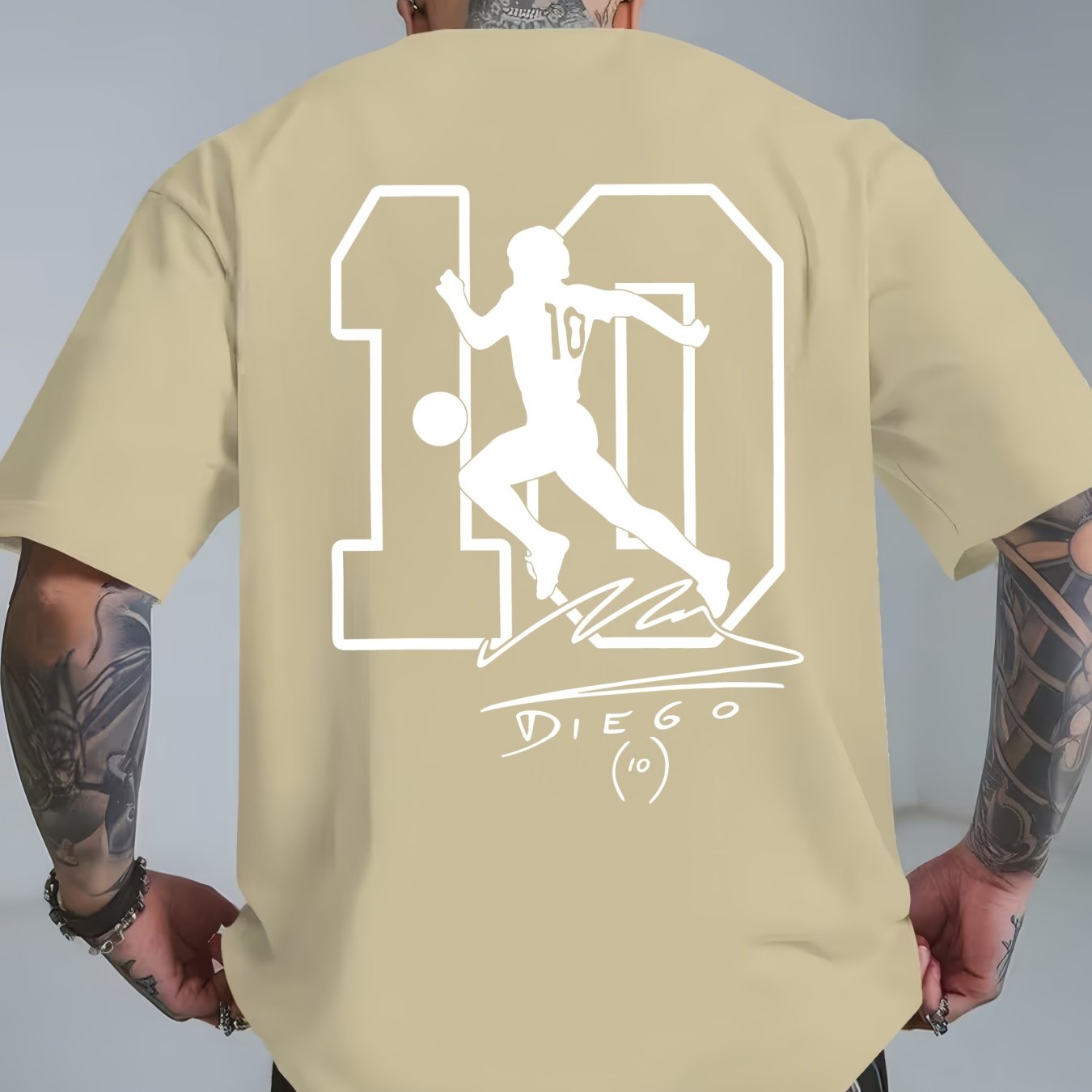 Maradona No. 10 Legacy T-Shirt | Casual Crew Neck