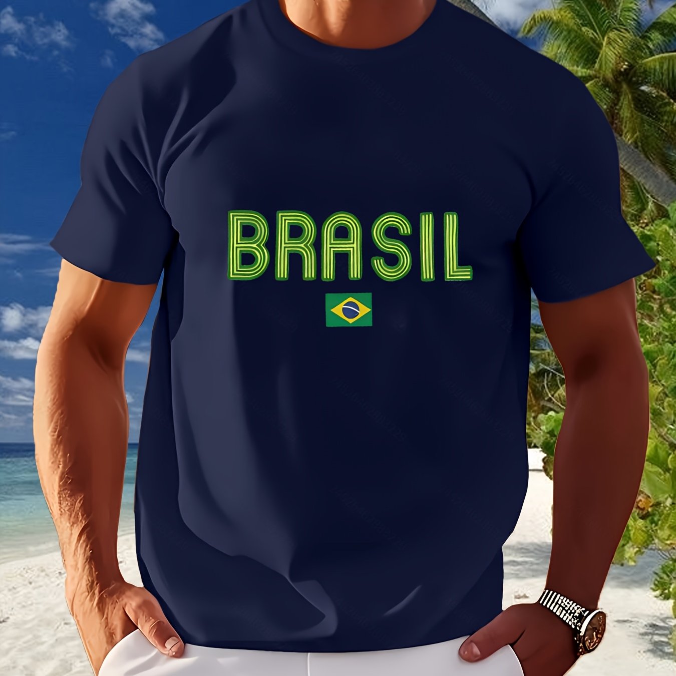 Camiseta Brasil Neon Print – Leve & Fresca