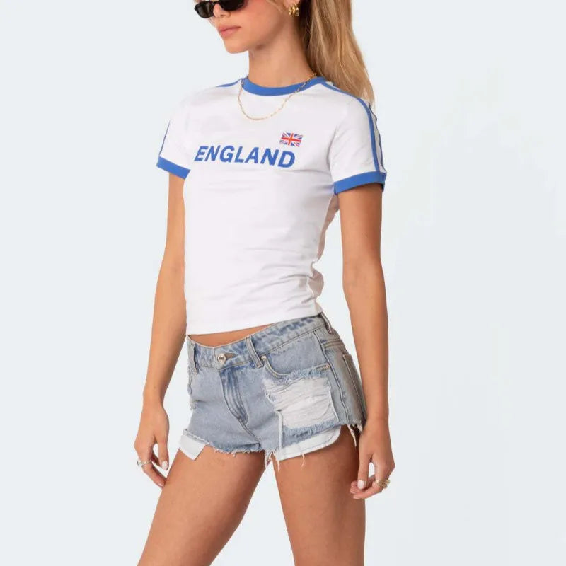 Camiseta Aesthetic England Crop