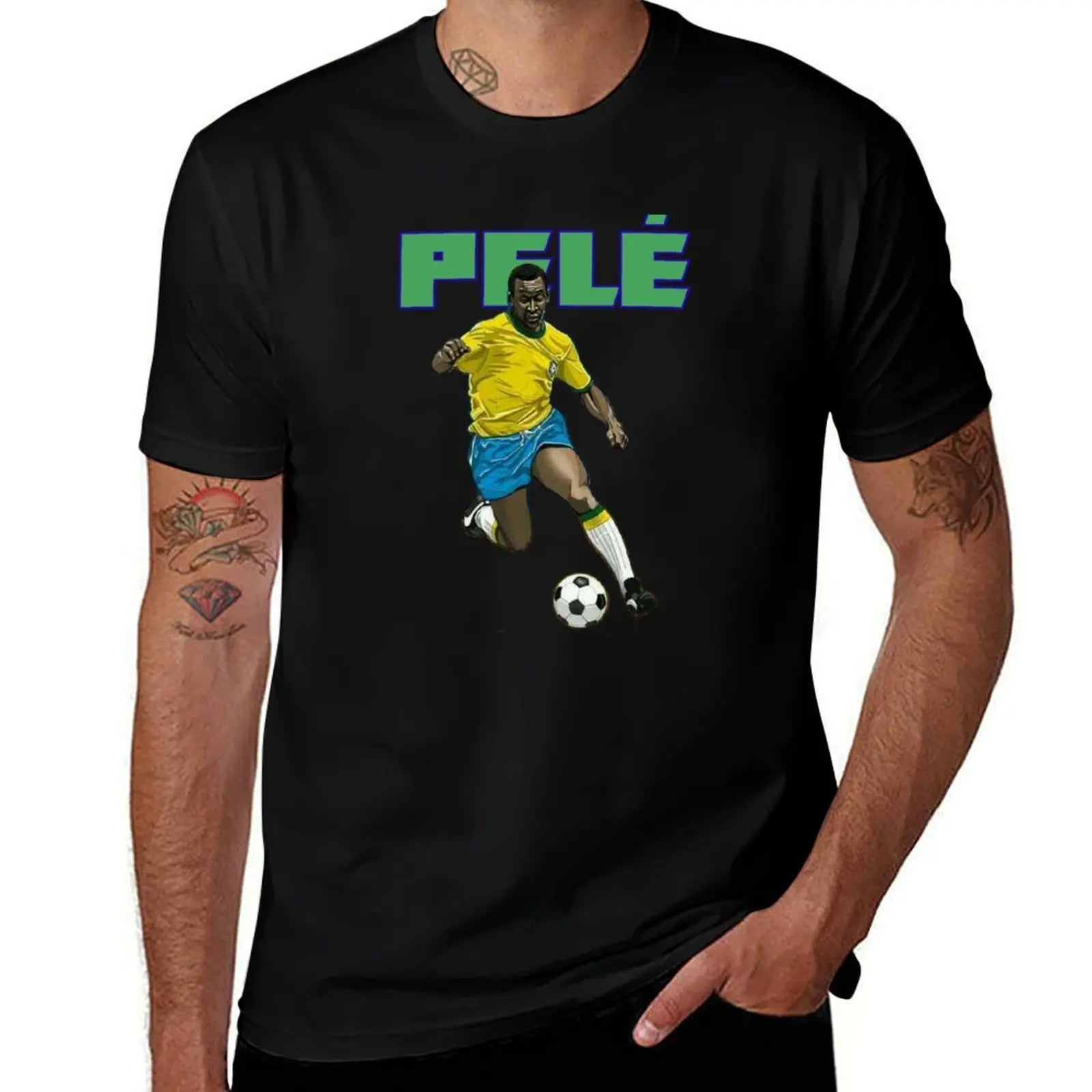 Camiseta Pelé Masculina – Algodão Premium 100% – Estampa Exclusiva