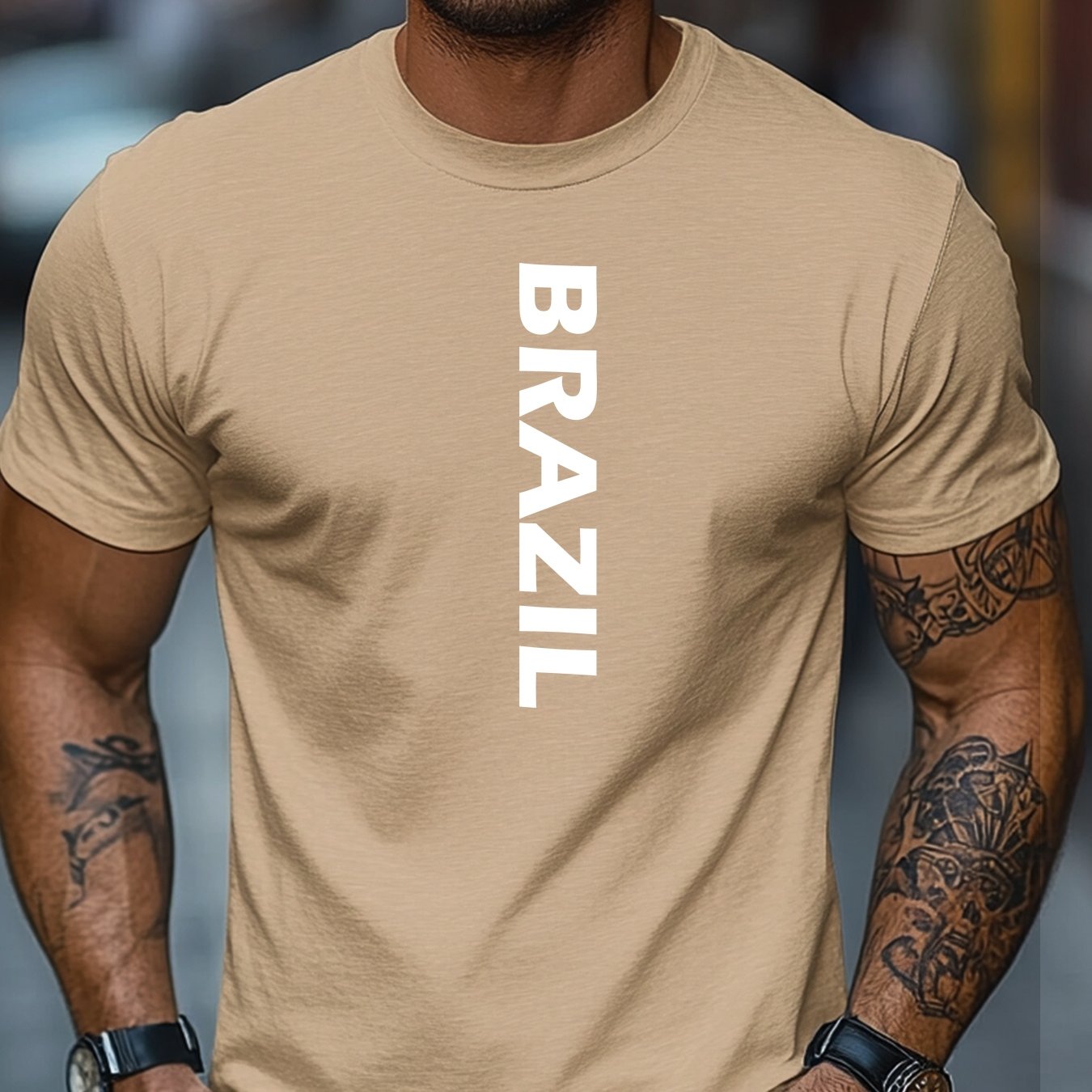 Camiseta Brasil Letters – Algodão Confort