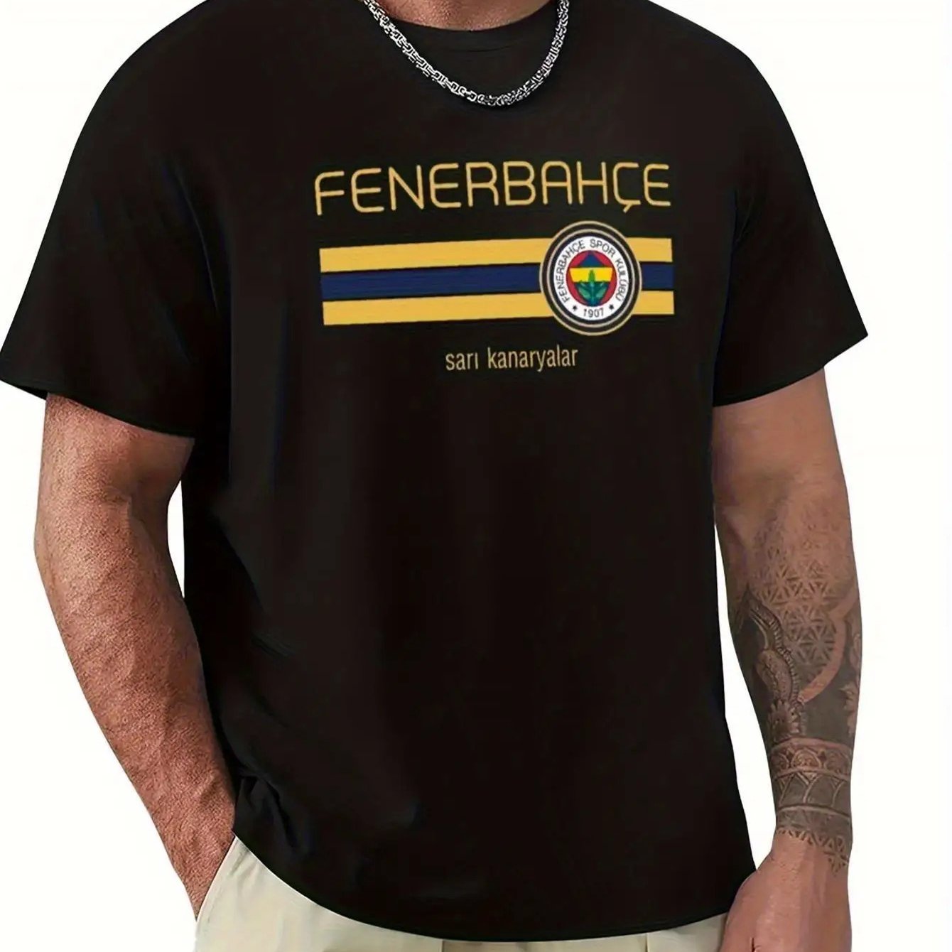 Camiseta Bohemian Fenerbahçe Graphic Shirt – Black Edition