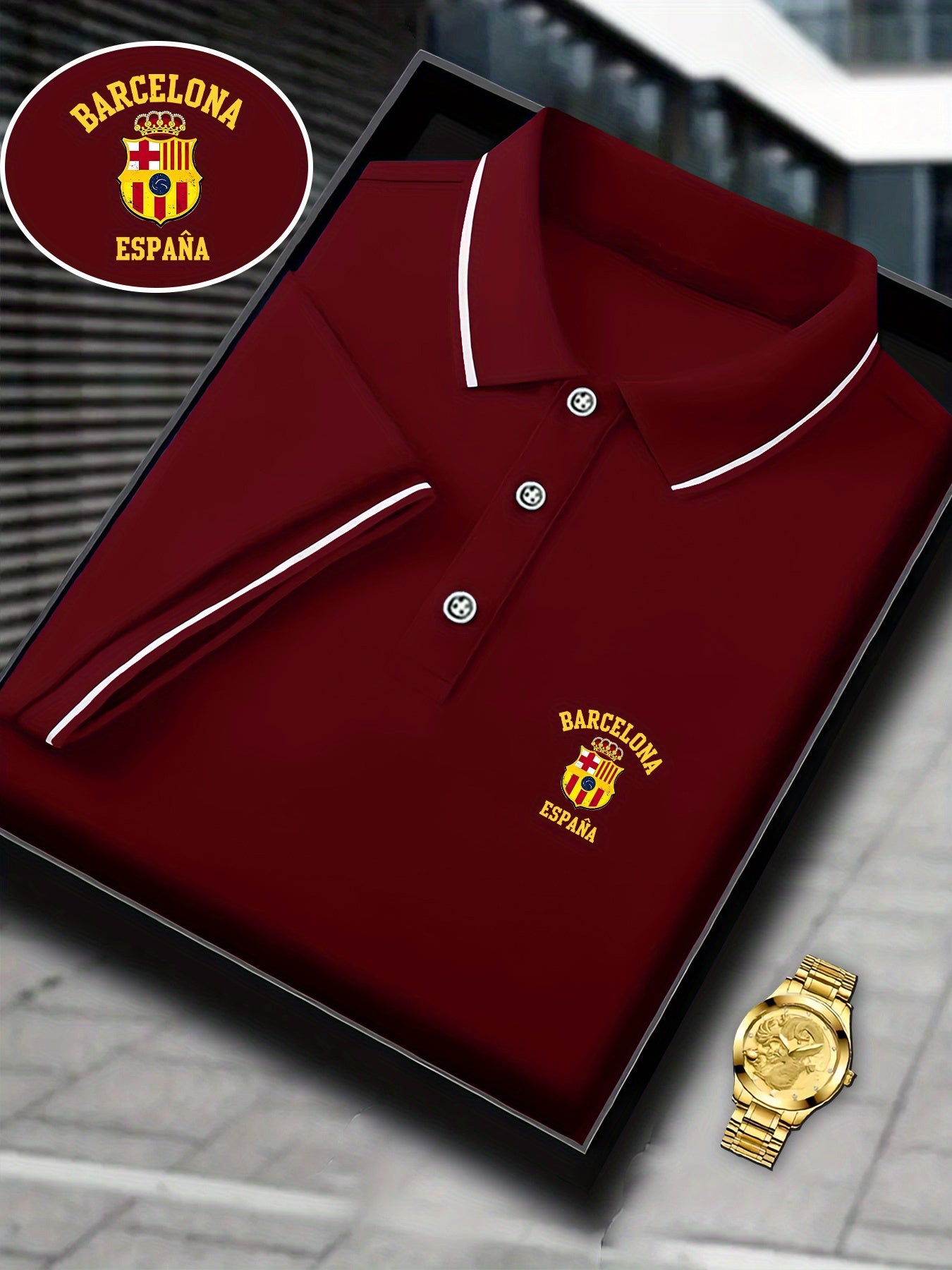 Men's Polo Barcelona Spain Classic