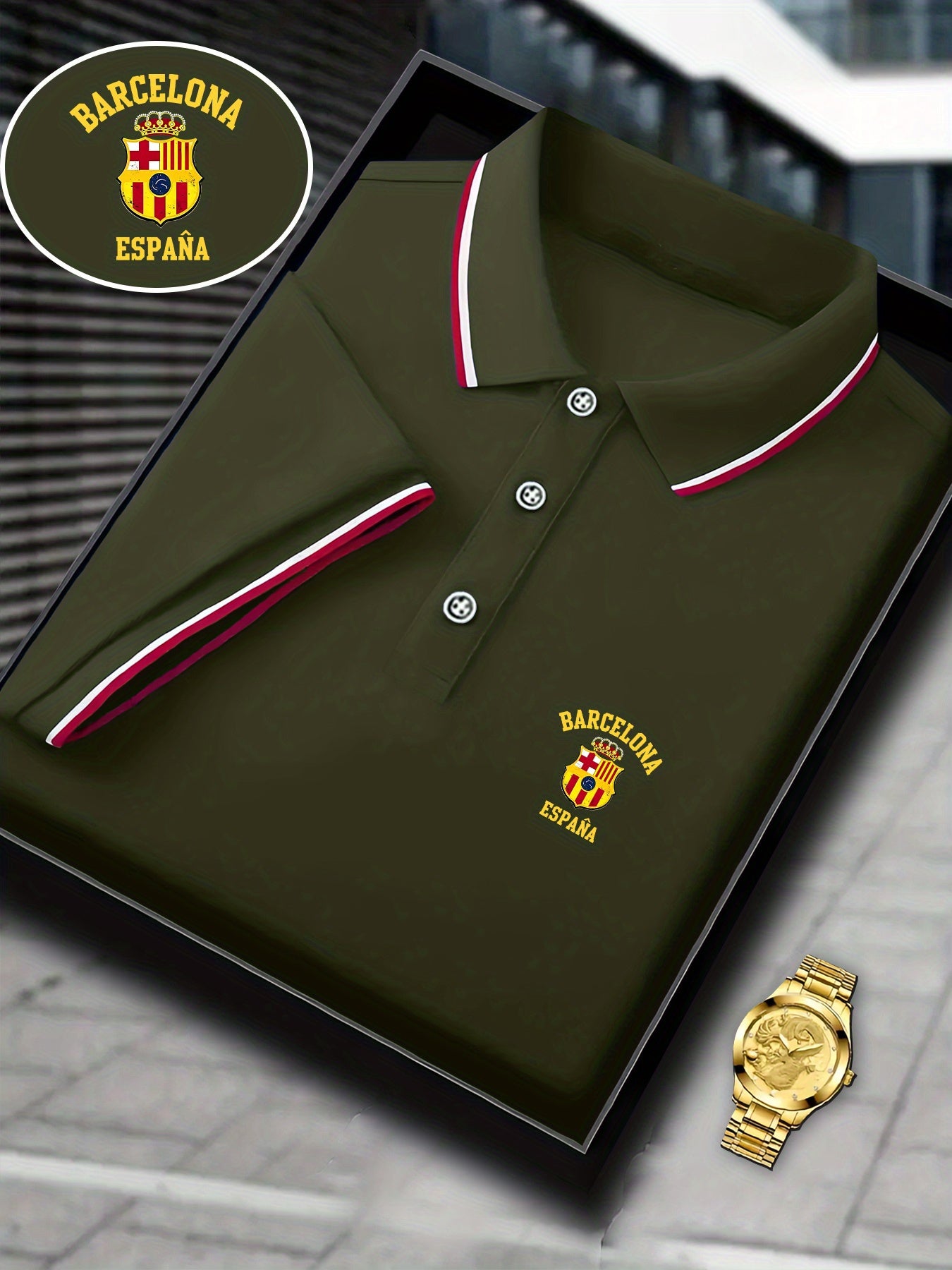 Men's Polo Barcelona Spain Classic