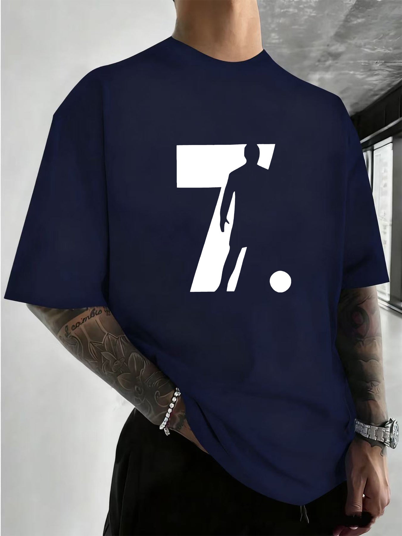 T-shirt Streetwear CR7 - Edição Football Shadow