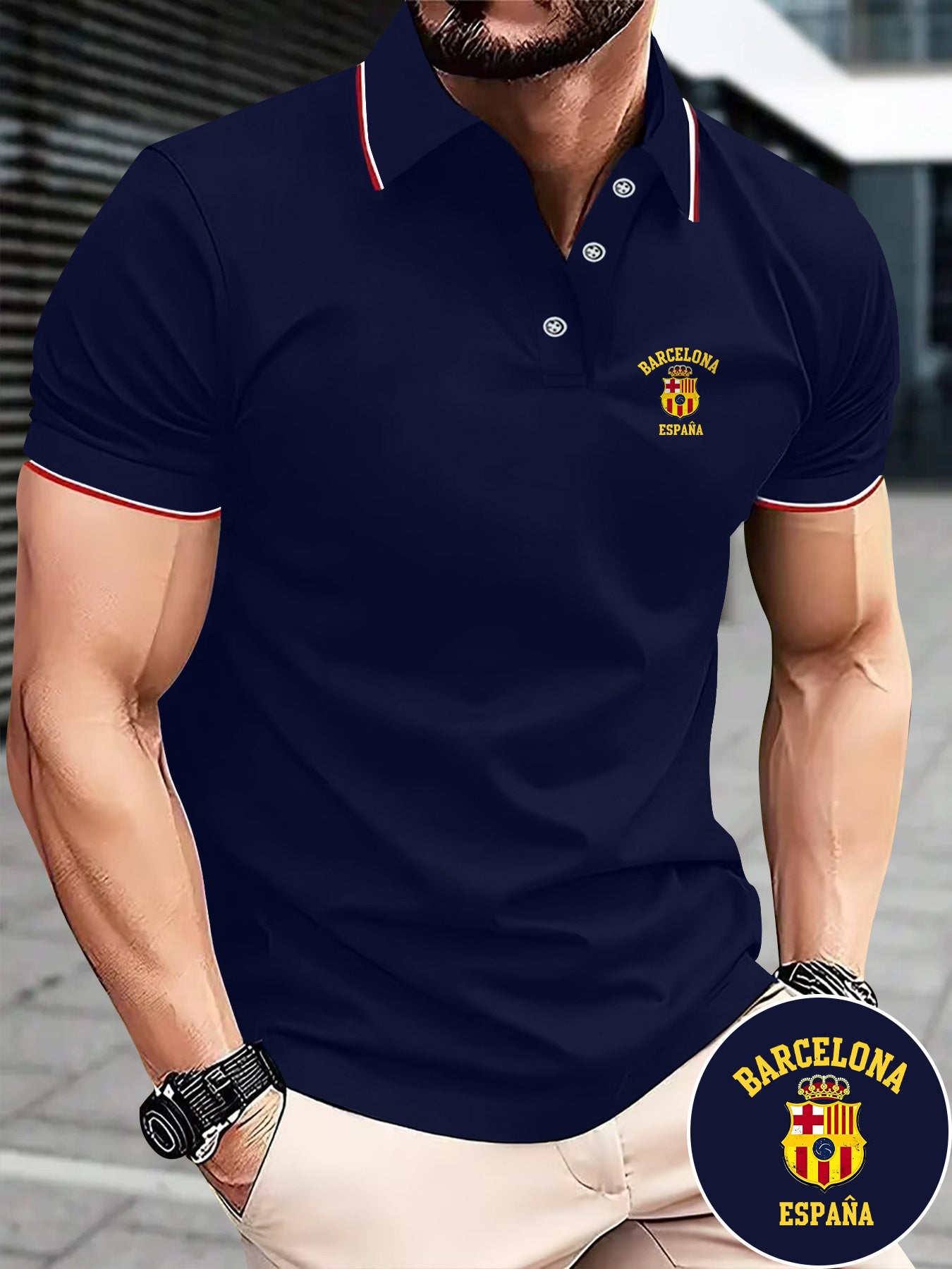 Men's Polo Barcelona Spain Classic