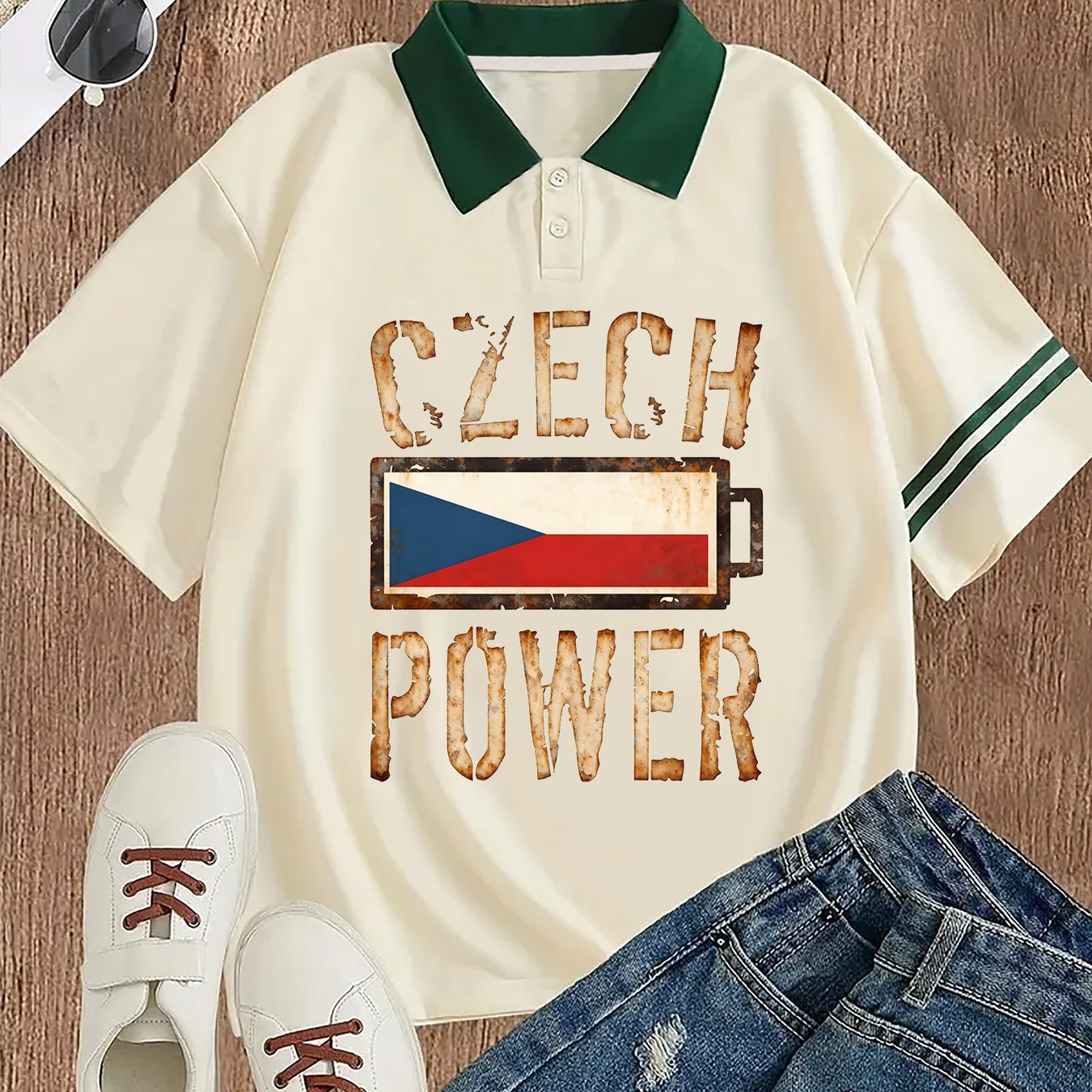 Czech Power Polo Tee – Vintage Edition