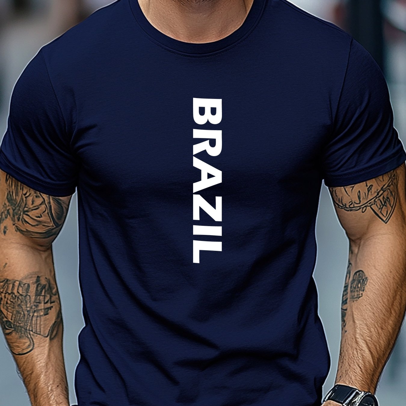 Camiseta Brasil Letters – Algodão Confort