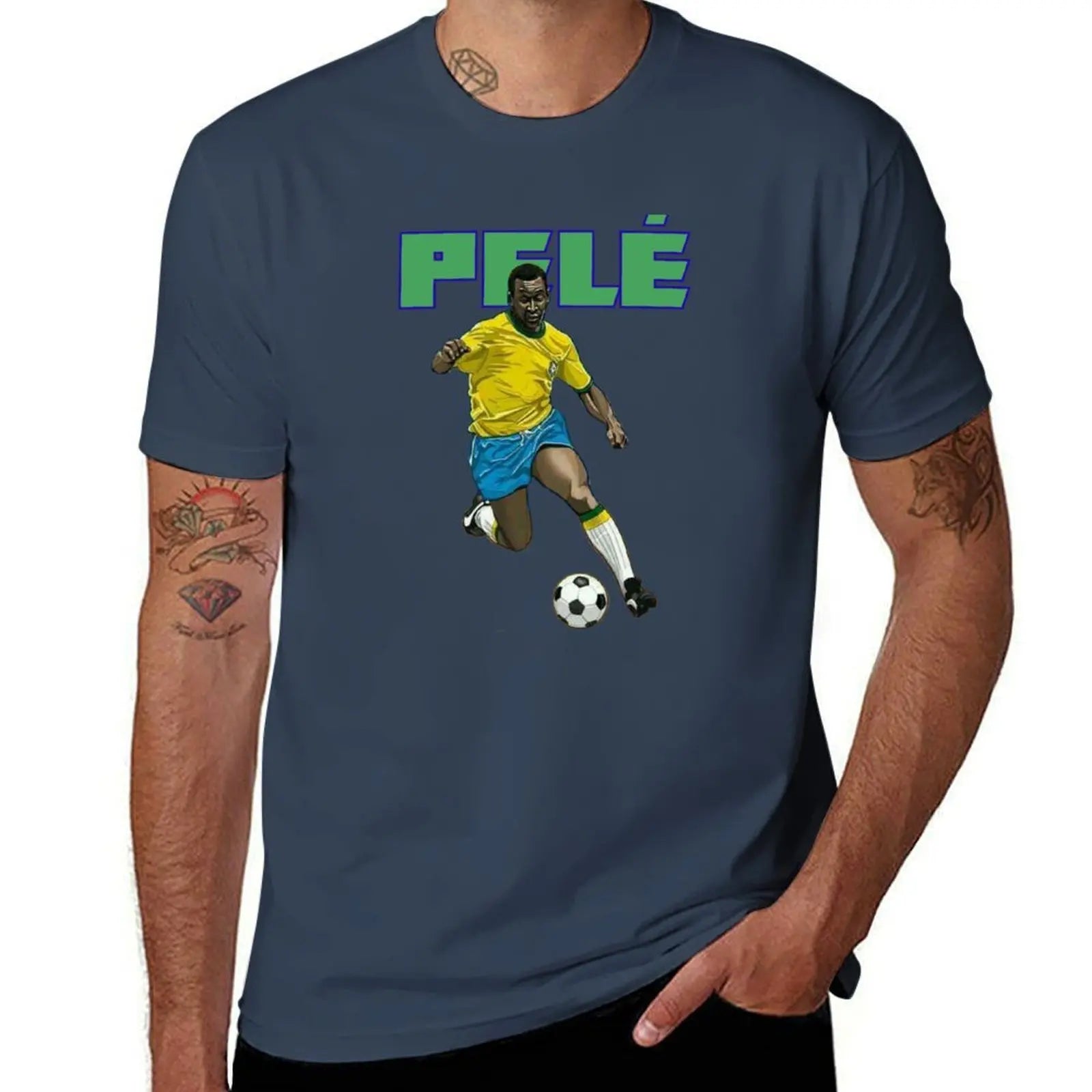 Camiseta Pelé Masculina – Algodão Premium 100% – Estampa Exclusiva