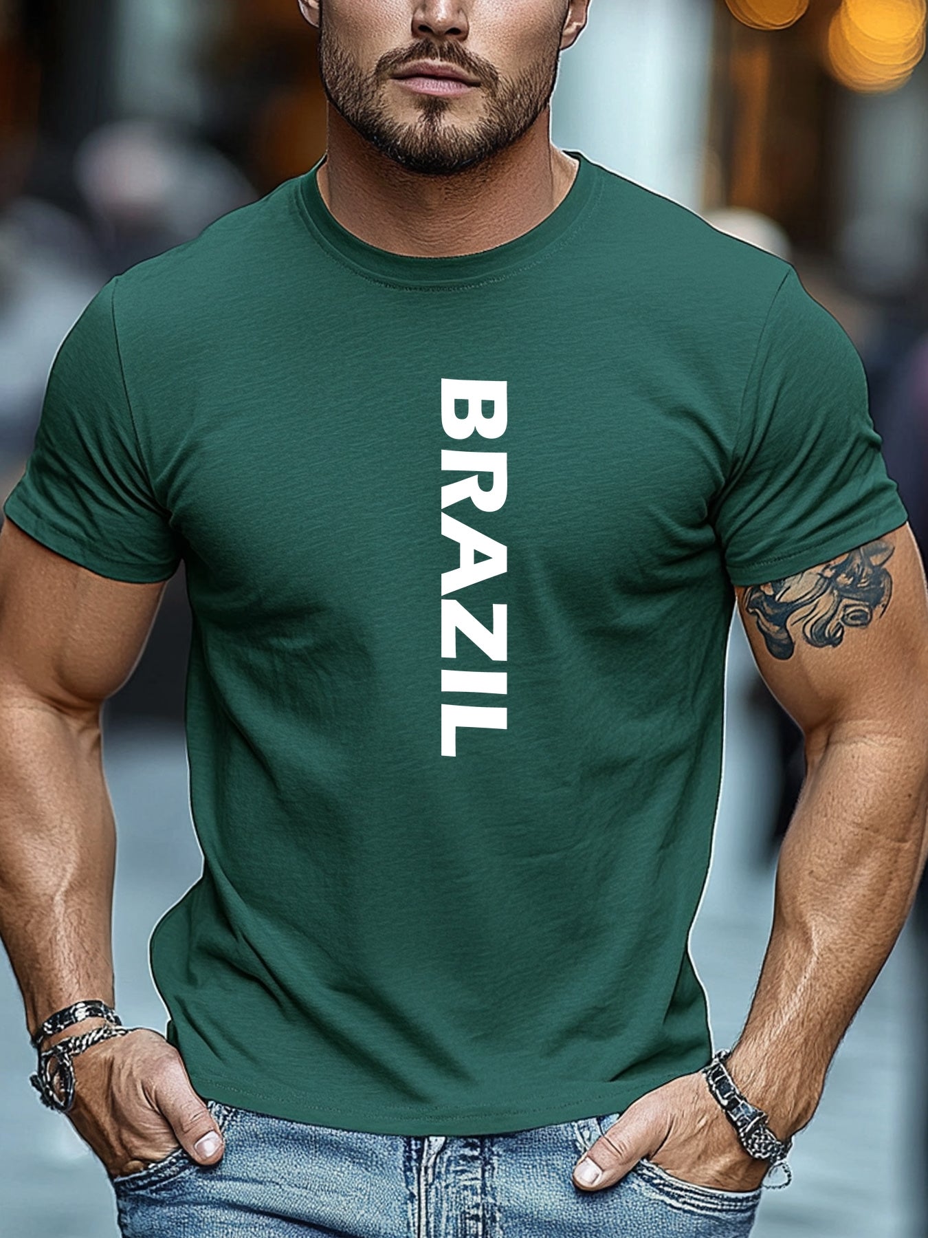 Camiseta Brasil Letters – Algodão Confort