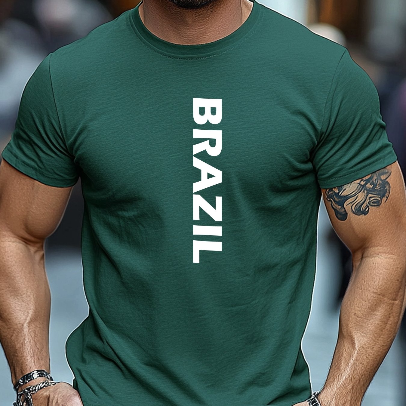 Camiseta Brasil Letters – Algodão Confort