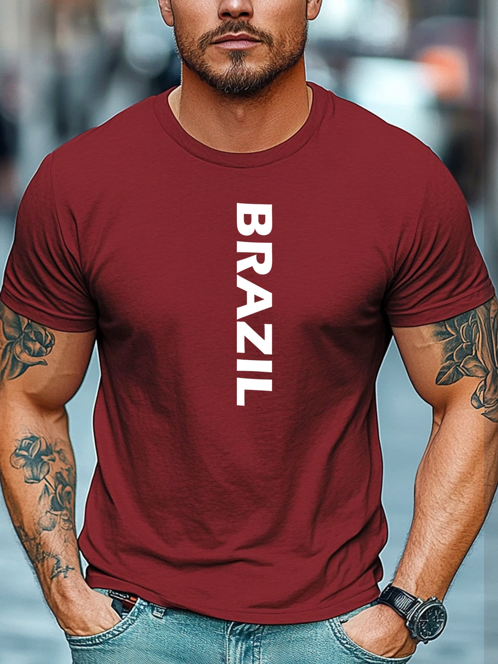 Camiseta Brasil Letters – Algodão Confort
